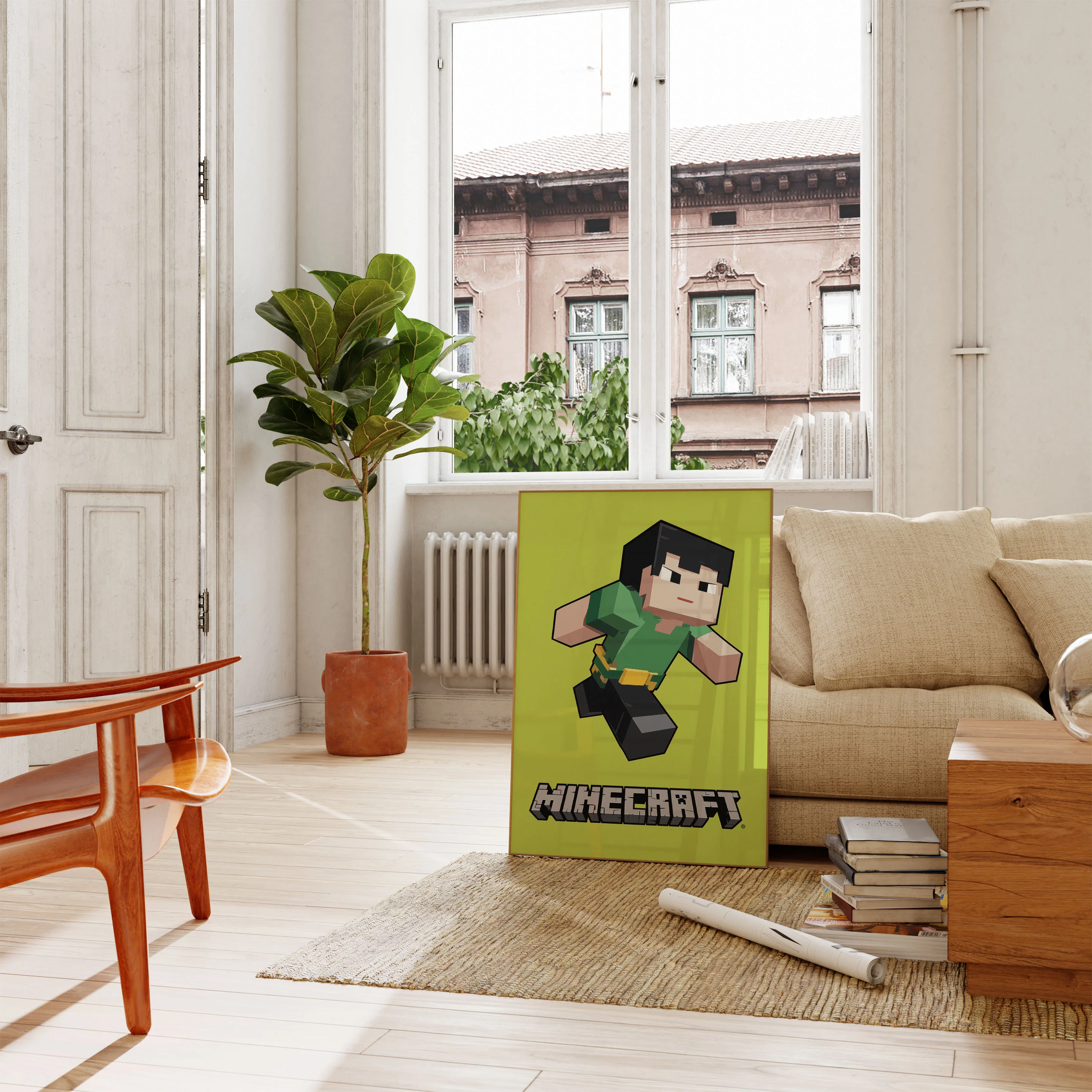 Minecraft Character Jump Poster - Image 2