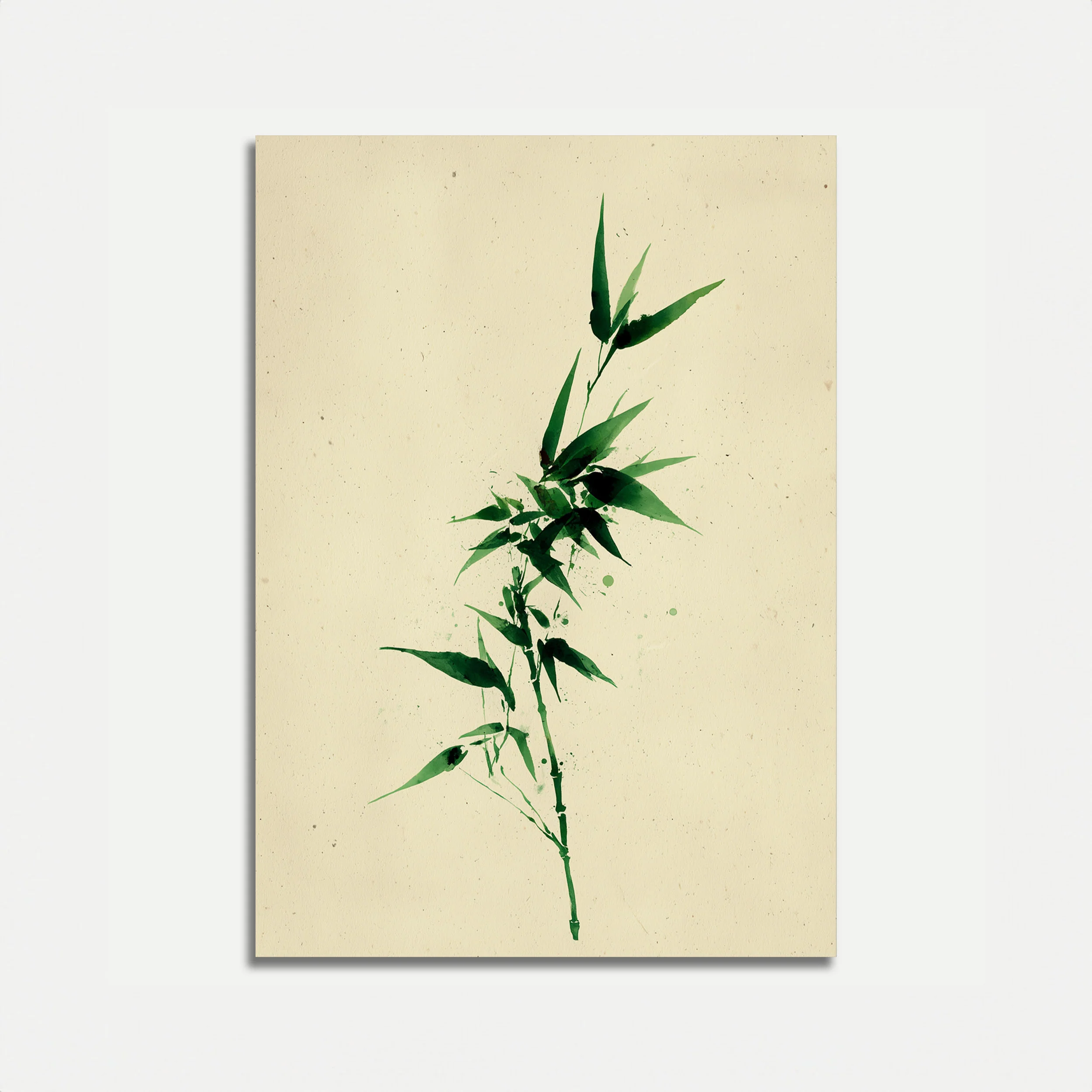 Minimalist Bamboo Branch Poster