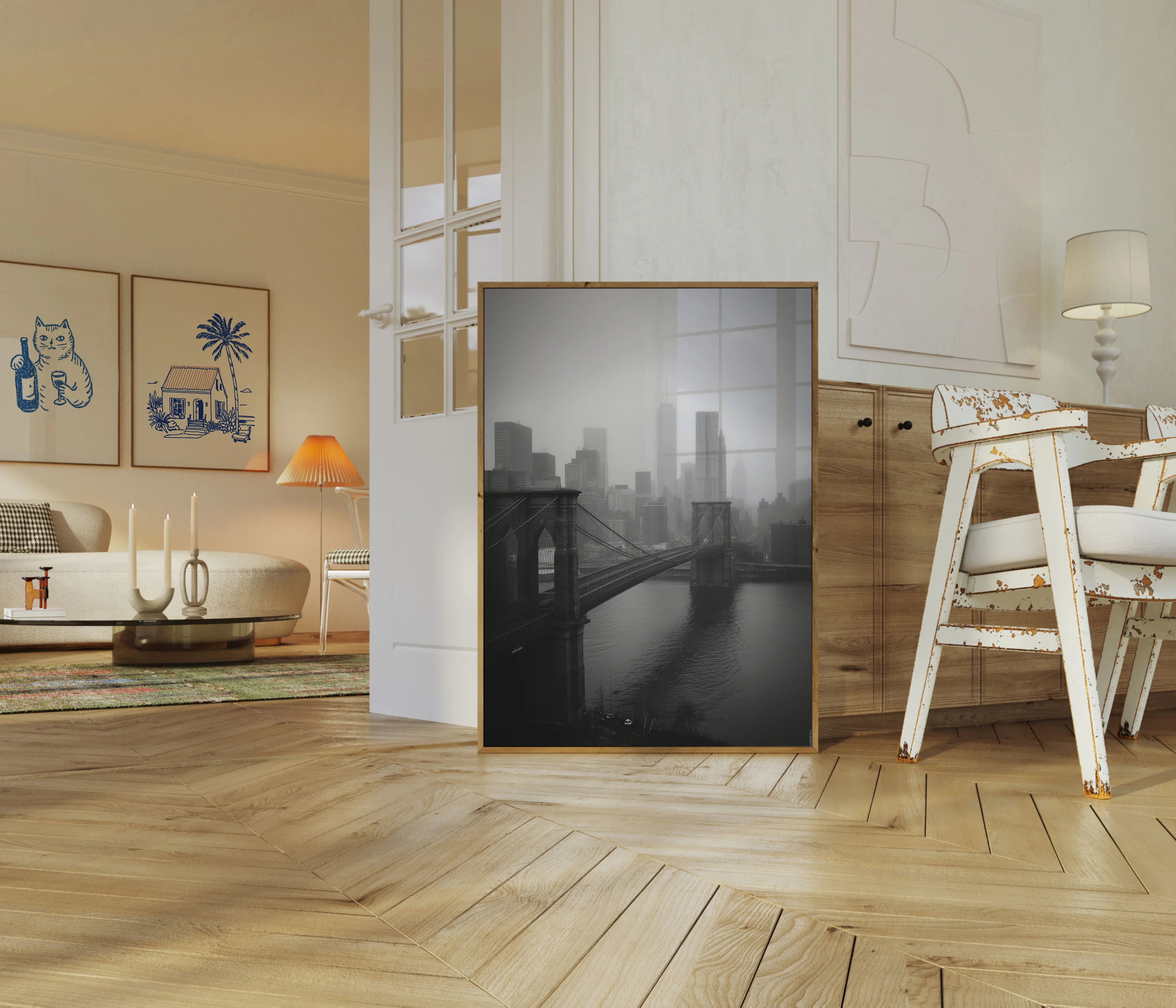 Misty Manhattan Bridge Poster - Image 5