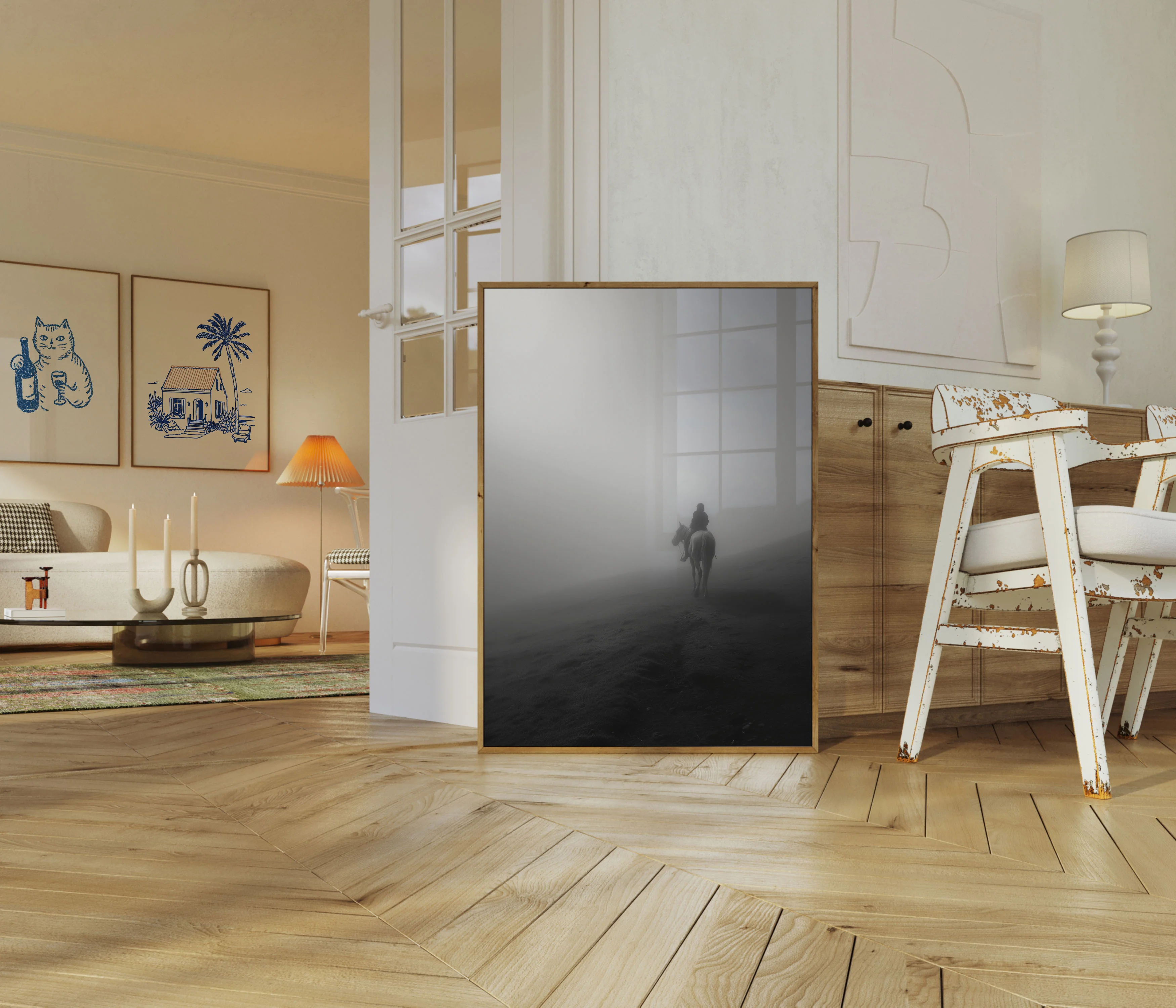 Misty Mountain Horseback Rider Poster - Image 5