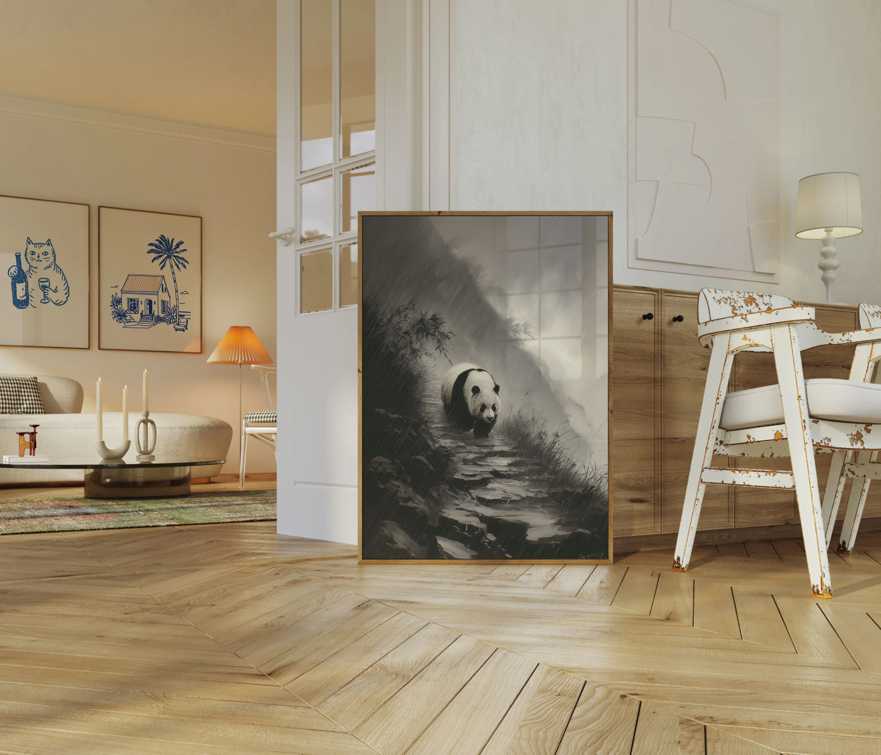 Misty Mountain Panda Poster - Image 5