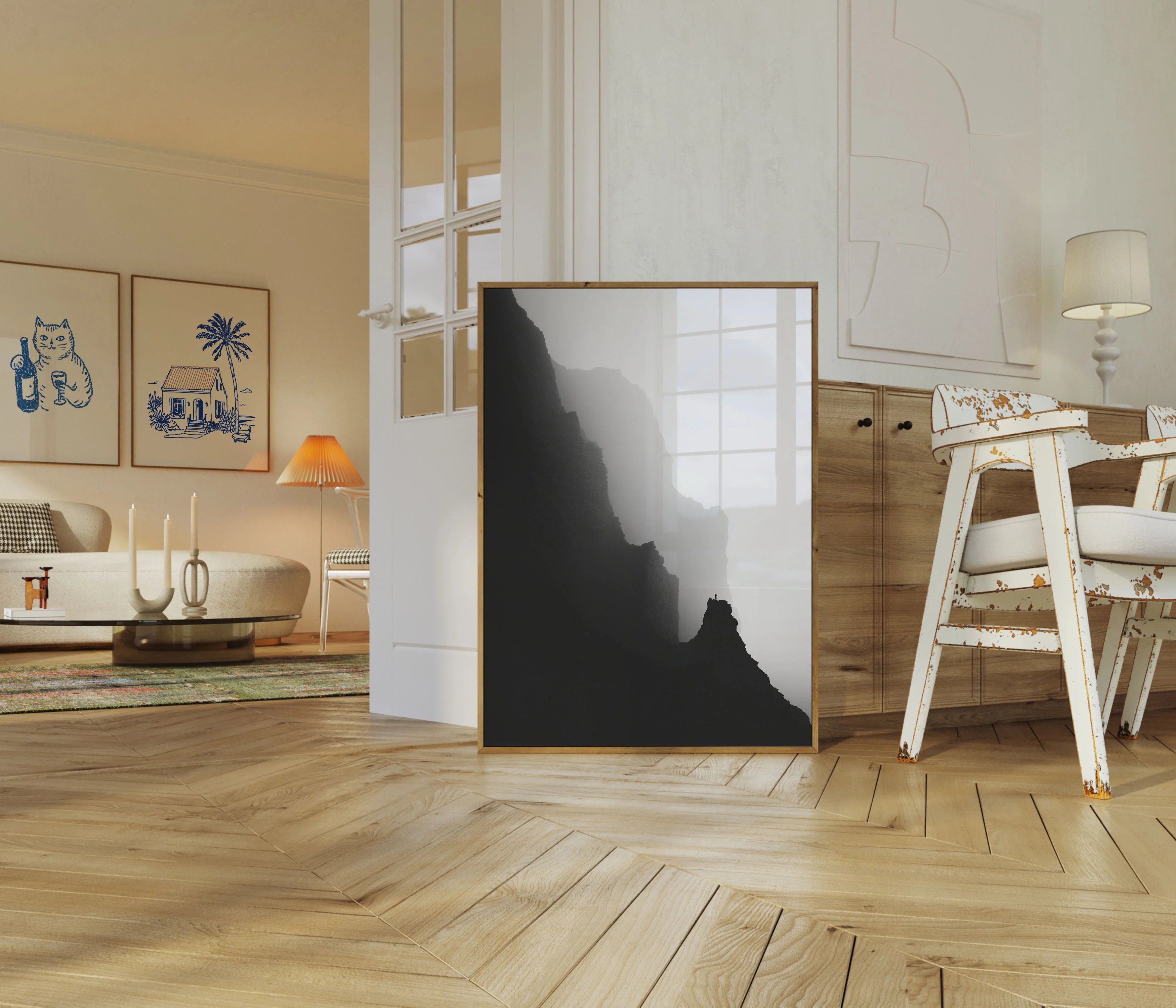 Misty Mountain Silhouette Poster - Image 5