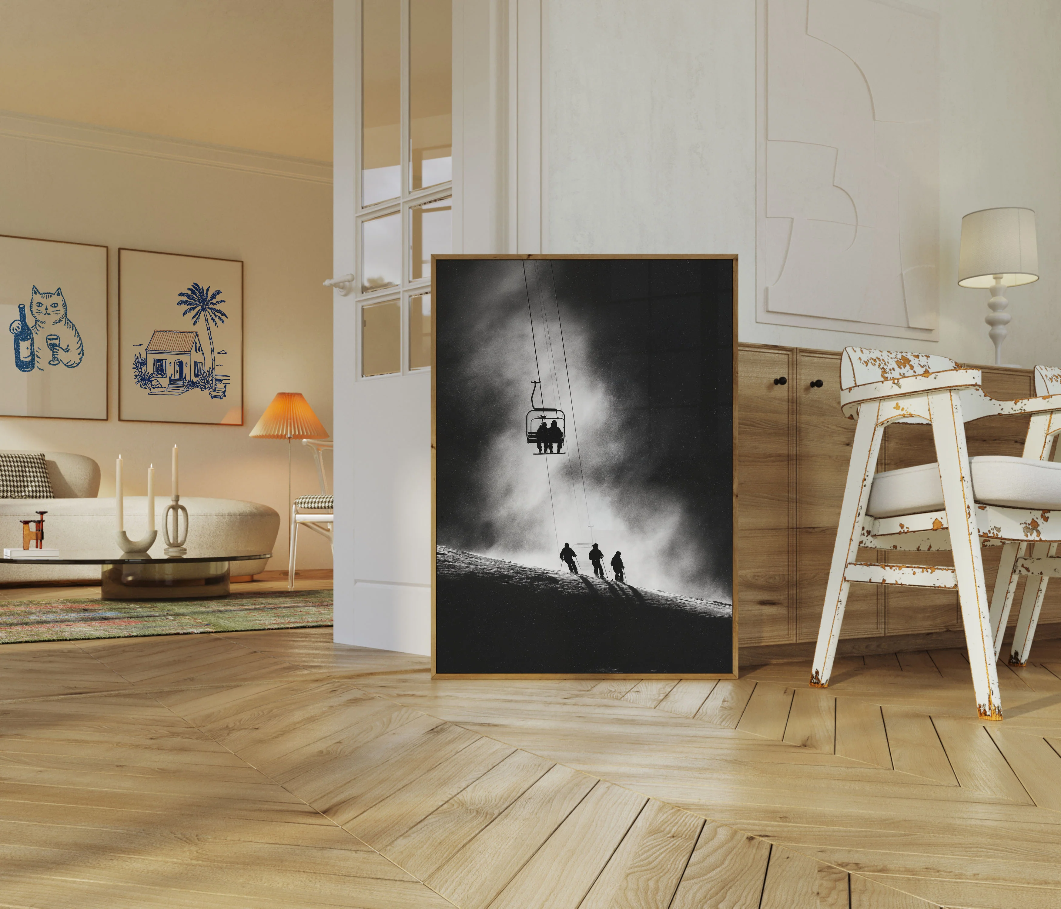 Misty Mountain Ski Adventure Poster - Image 5