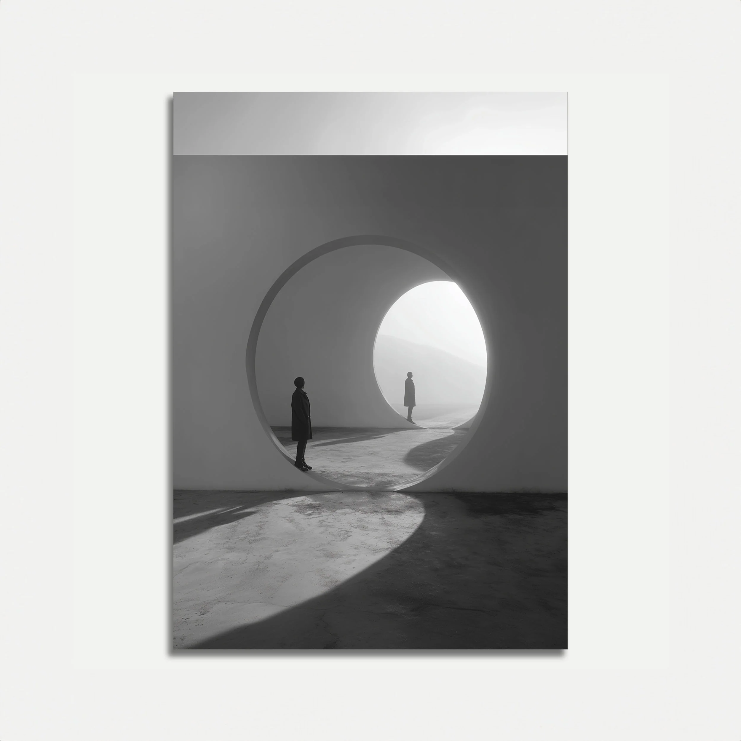 Modern Tunnel Architecture Poster