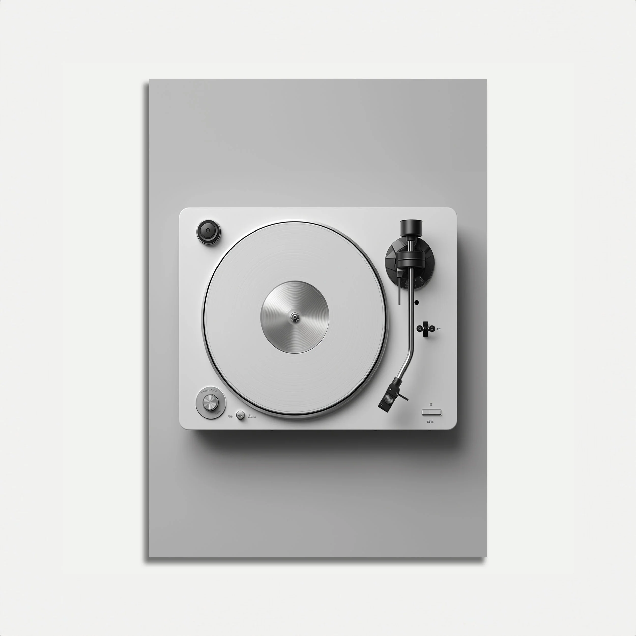 Modern Vintage Turntable Poster