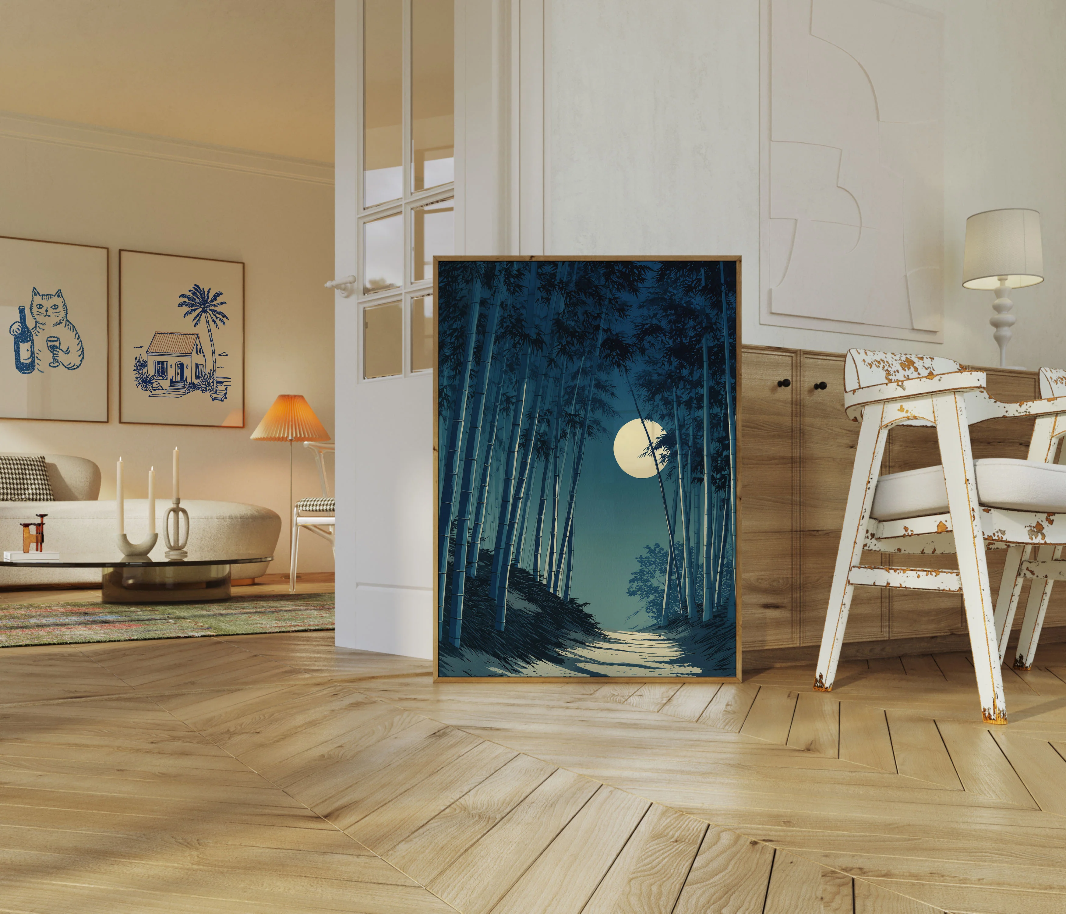 Moonlit Bamboo Forest Poster - Image 5