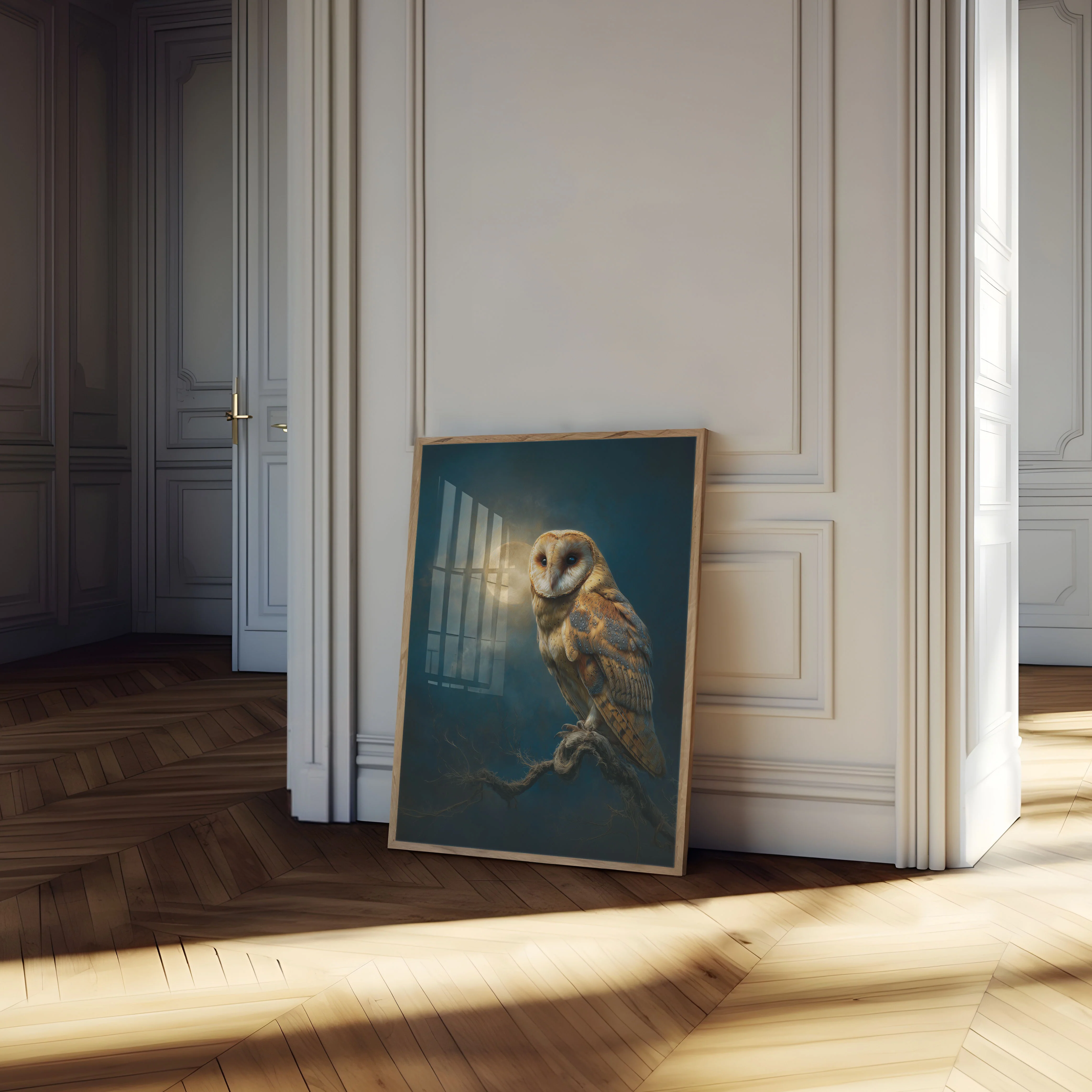 Moonlit Barn Owl Poster - Image 4