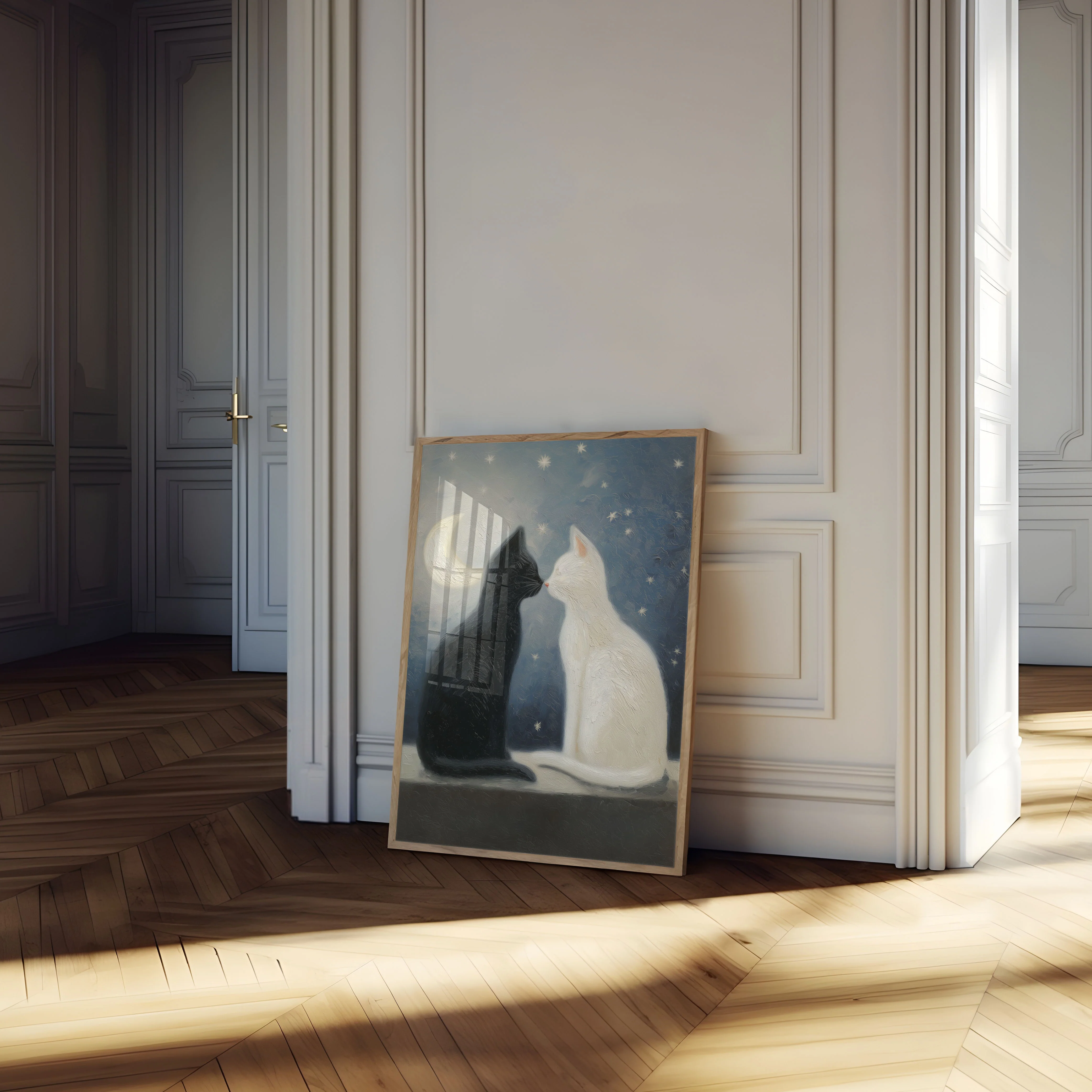 Moonlit Cats Harmony Poster - Image 4