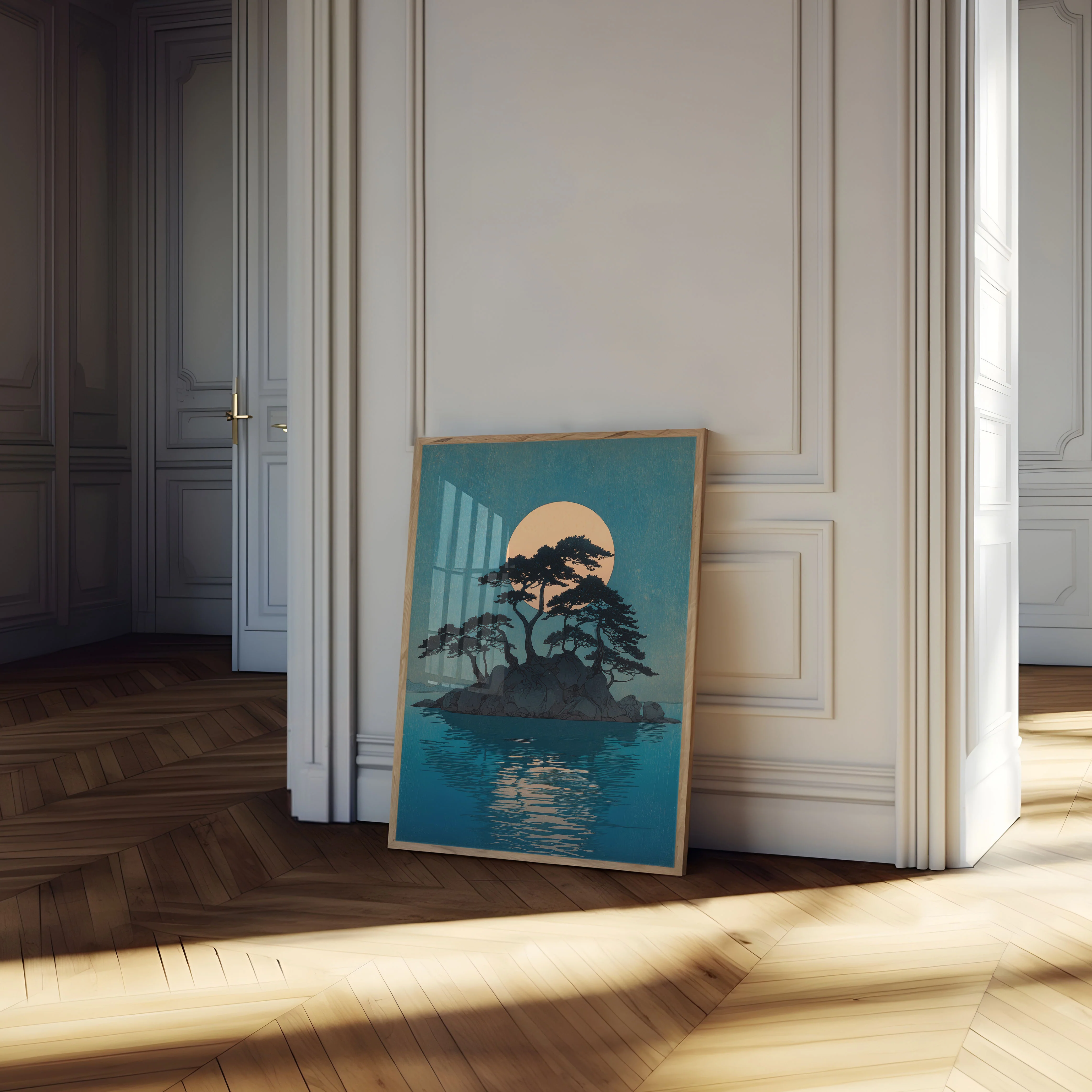 Moonlit Island Bonsai Tree Poster - Image 4