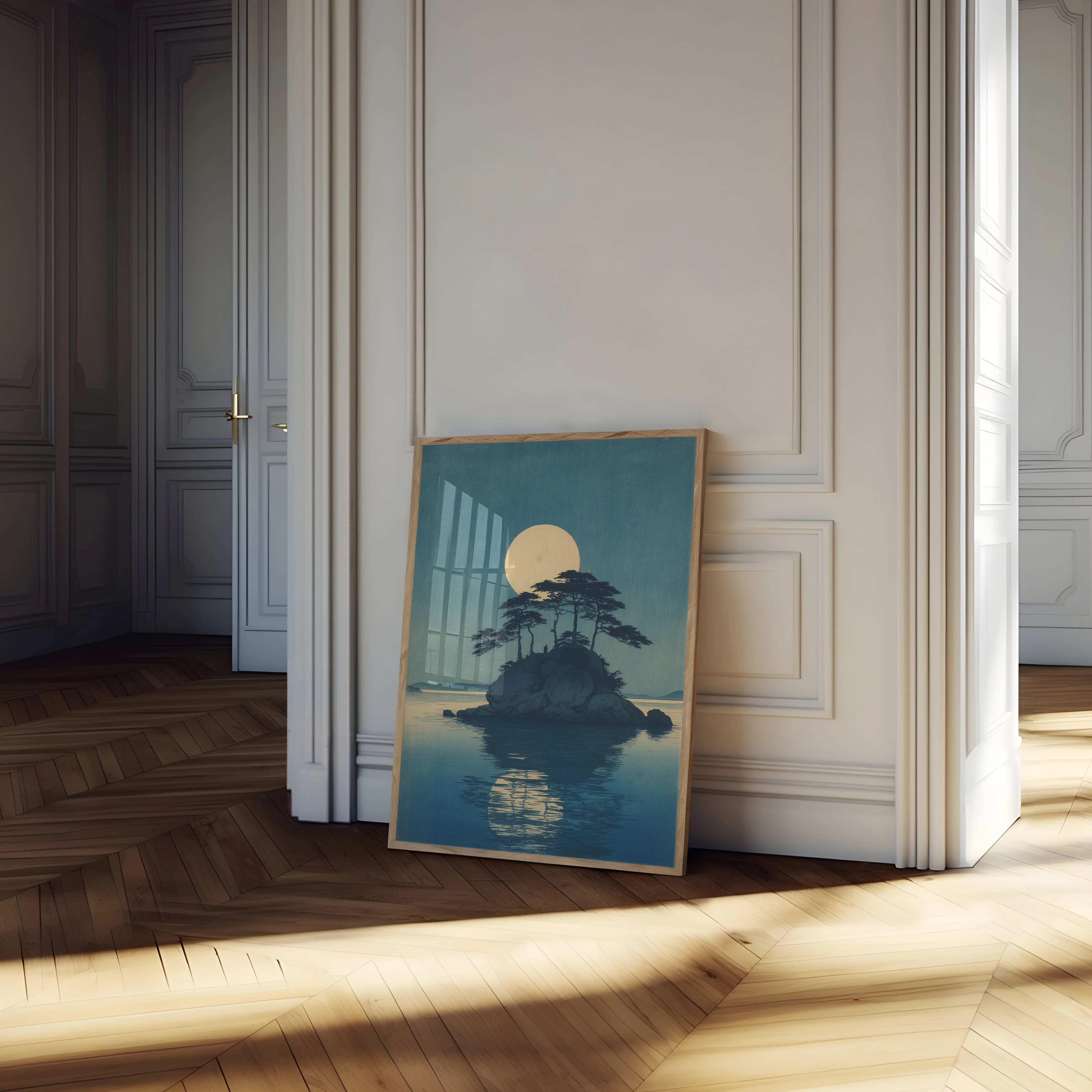 Moonlit Tree Island Serenity Poster - Image 4
