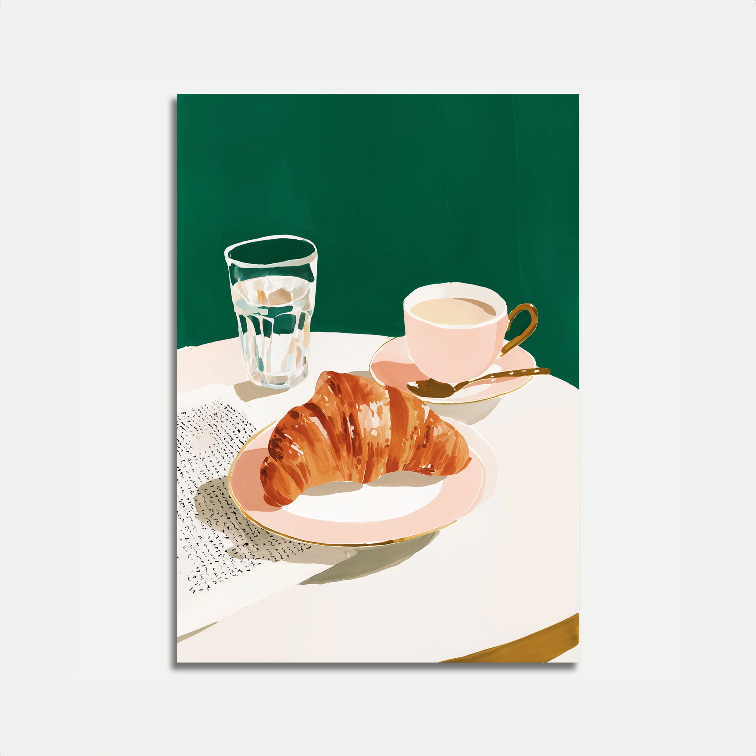 Morning Breakfast Coffee Poster