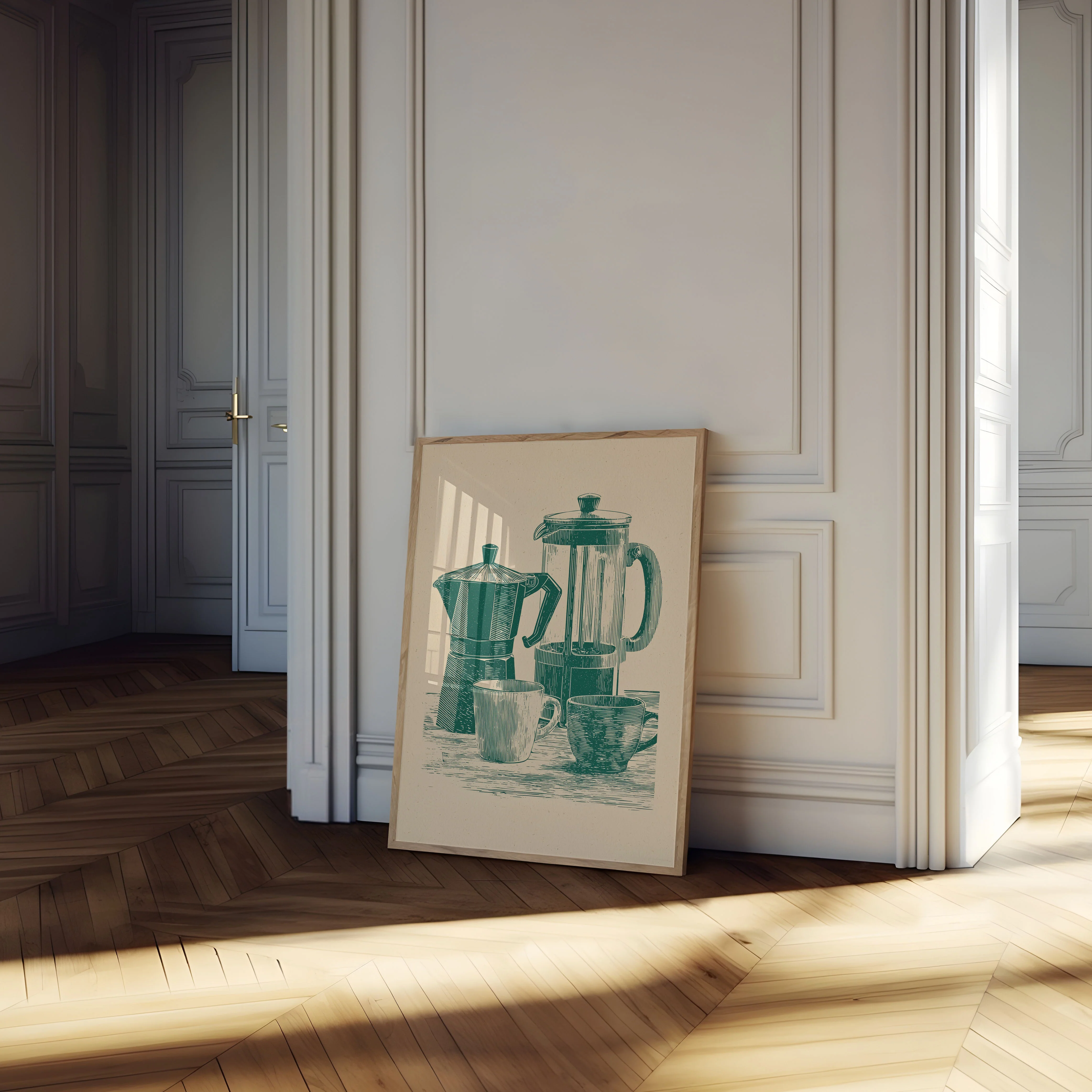 Morning Coffee Brewing Poster - Image 4
