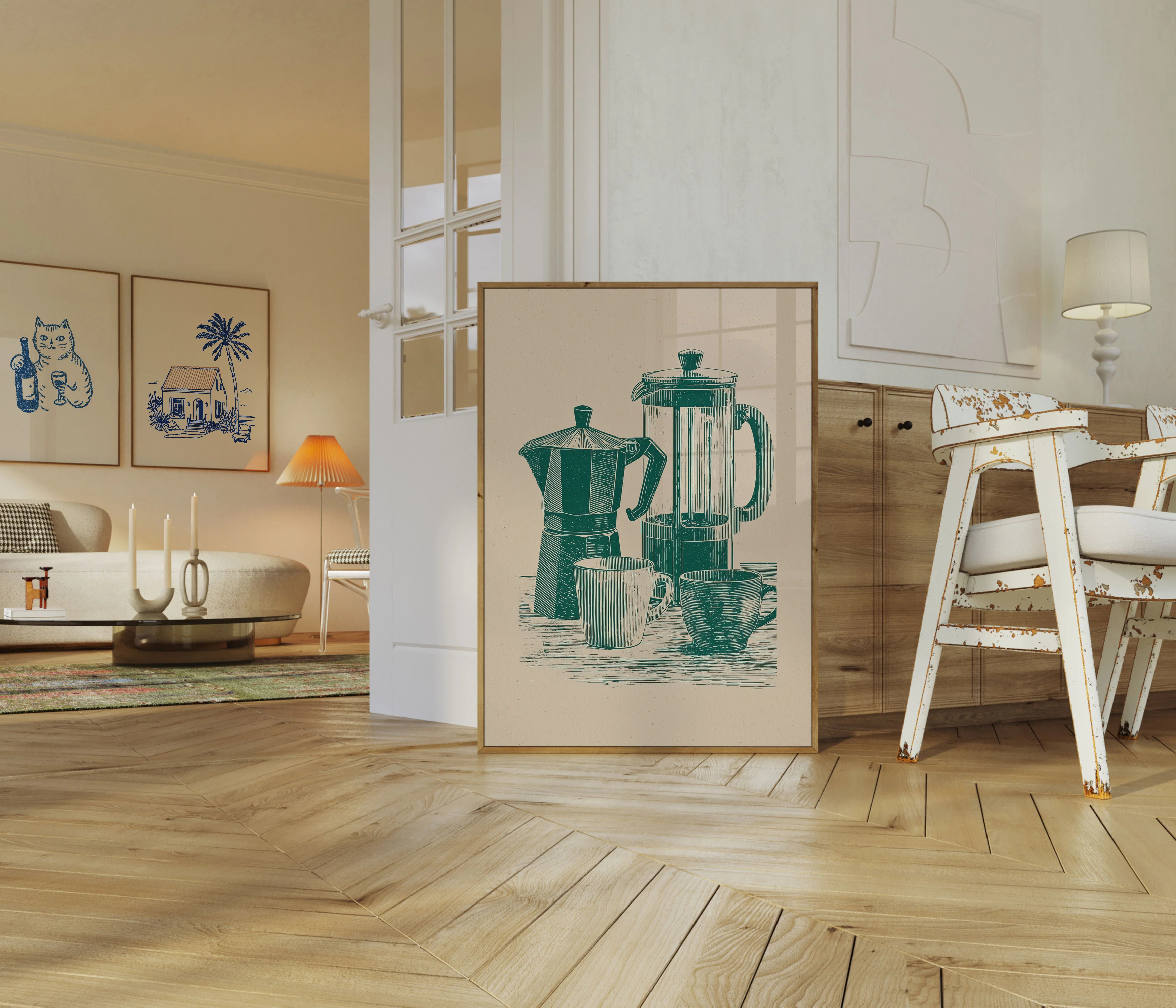 Morning Coffee Brewing Poster - Image 5