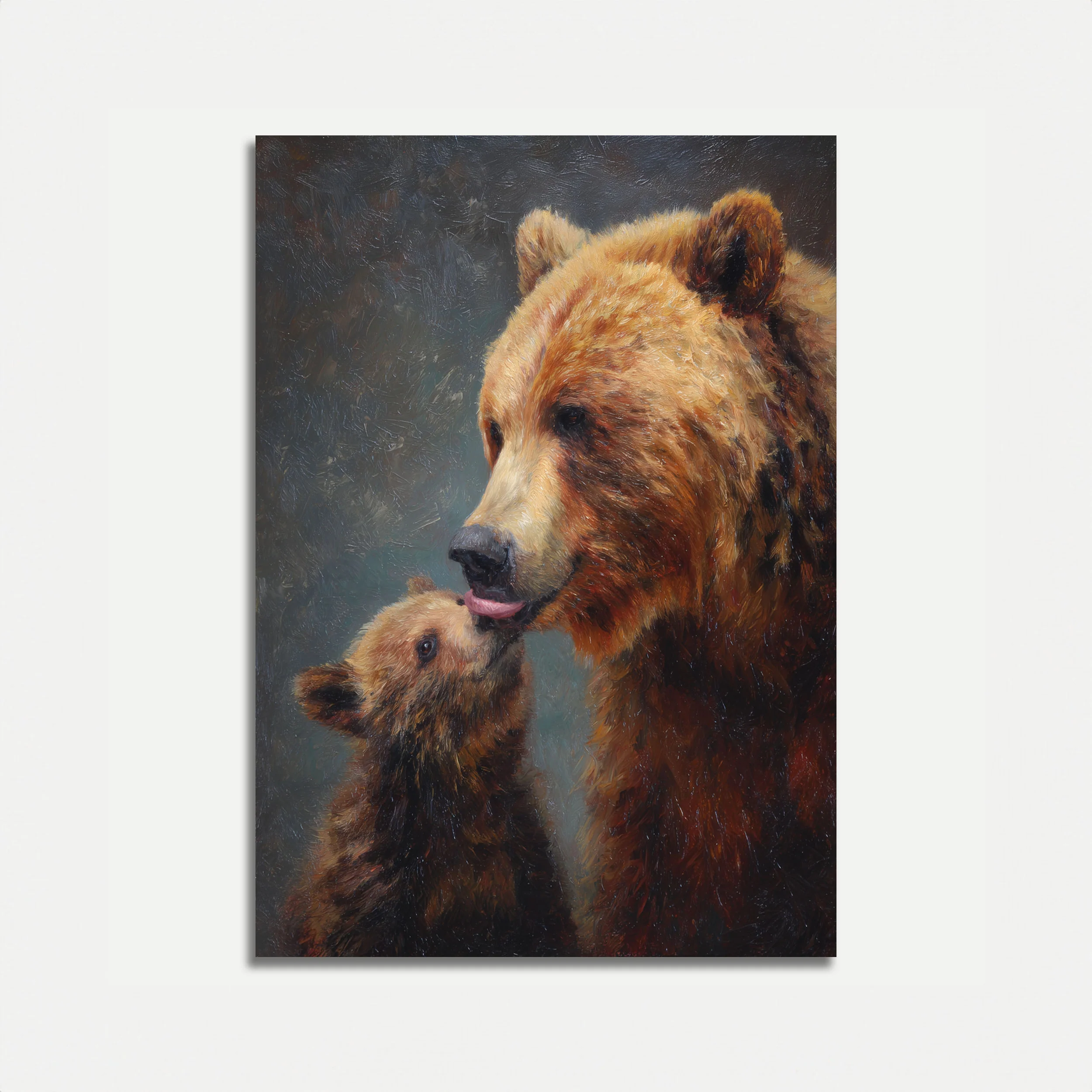 Mother Bear and Cub Poster
