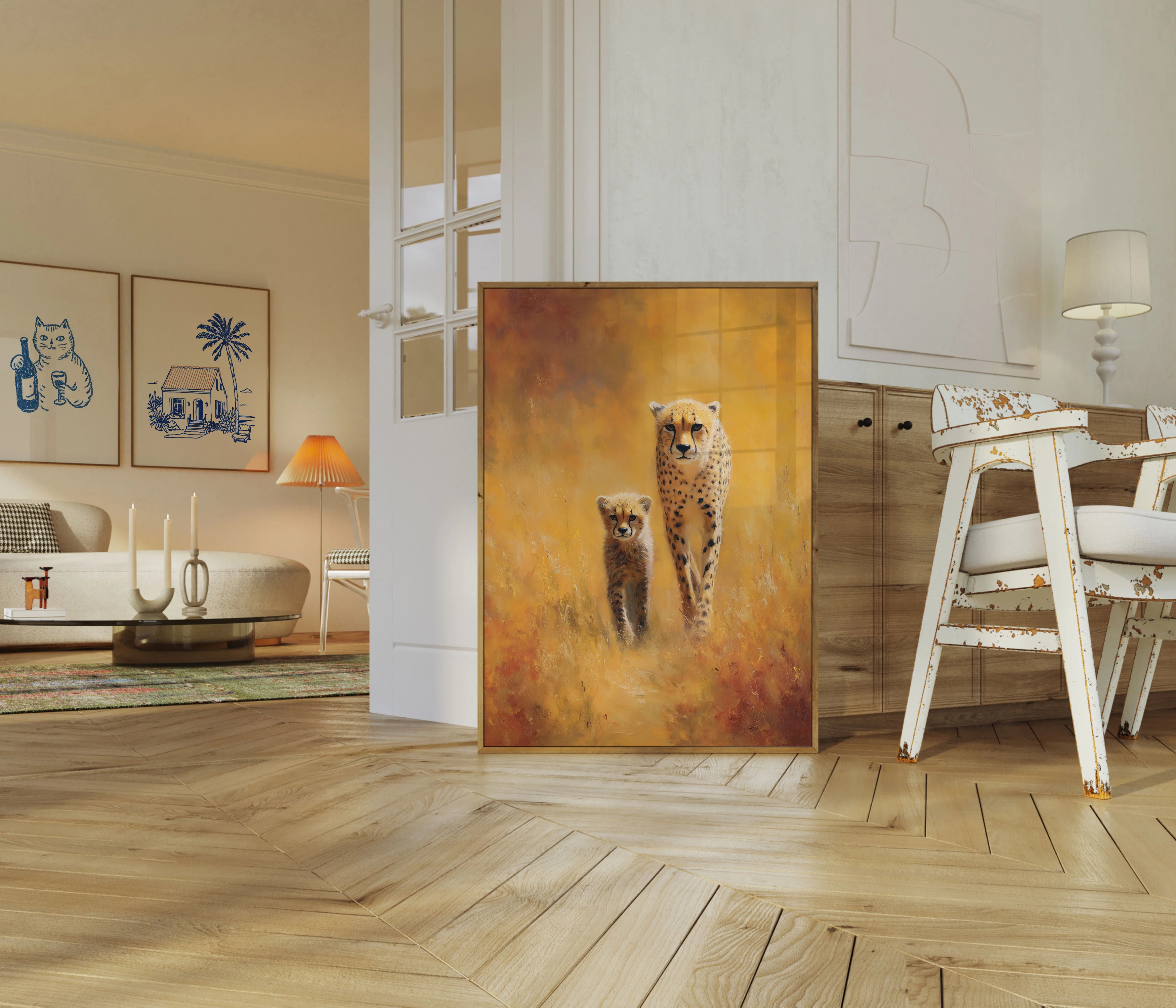 Mother Cheetah and Cub Poster - Image 5