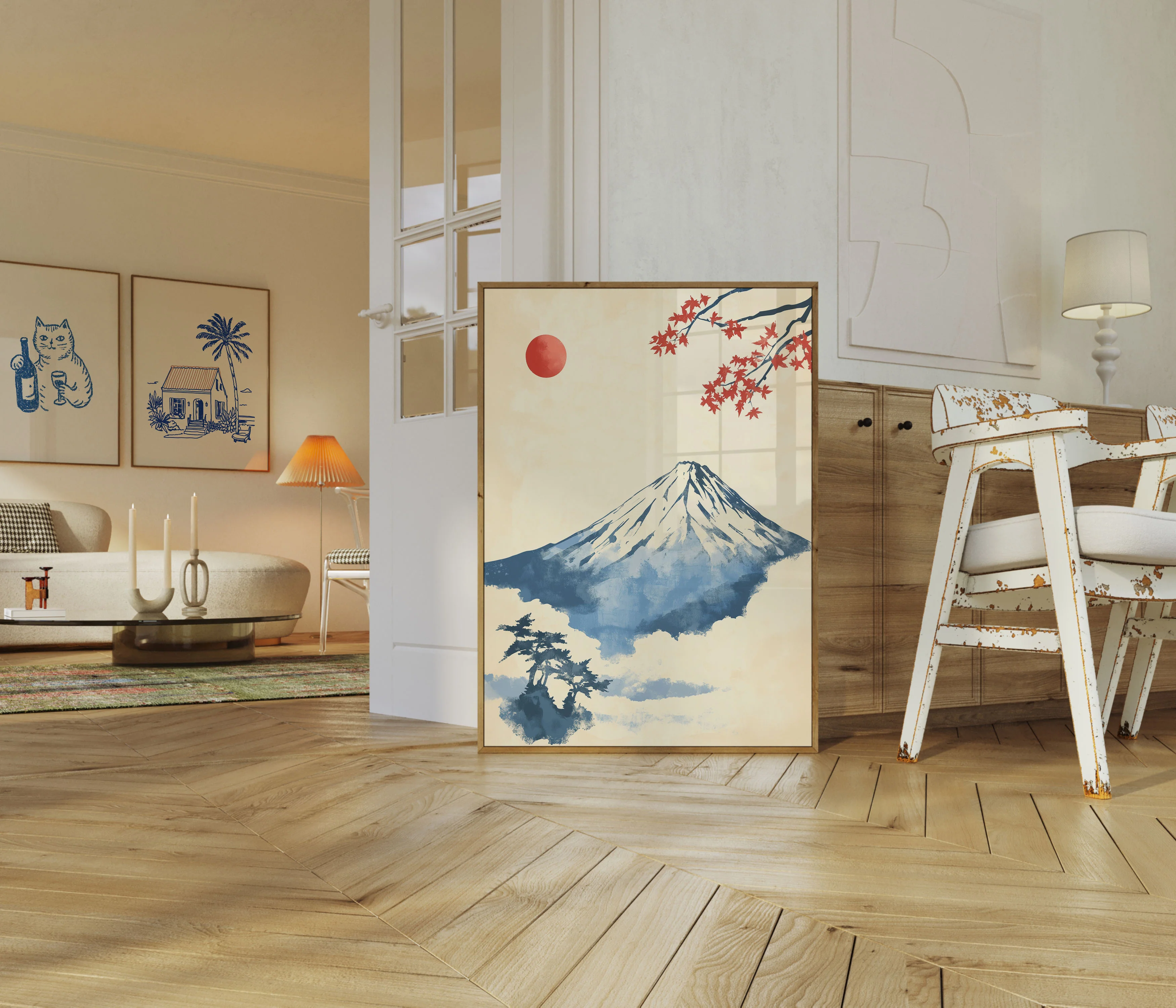Mount Fuji Cherry Blossom Poster - Image 5