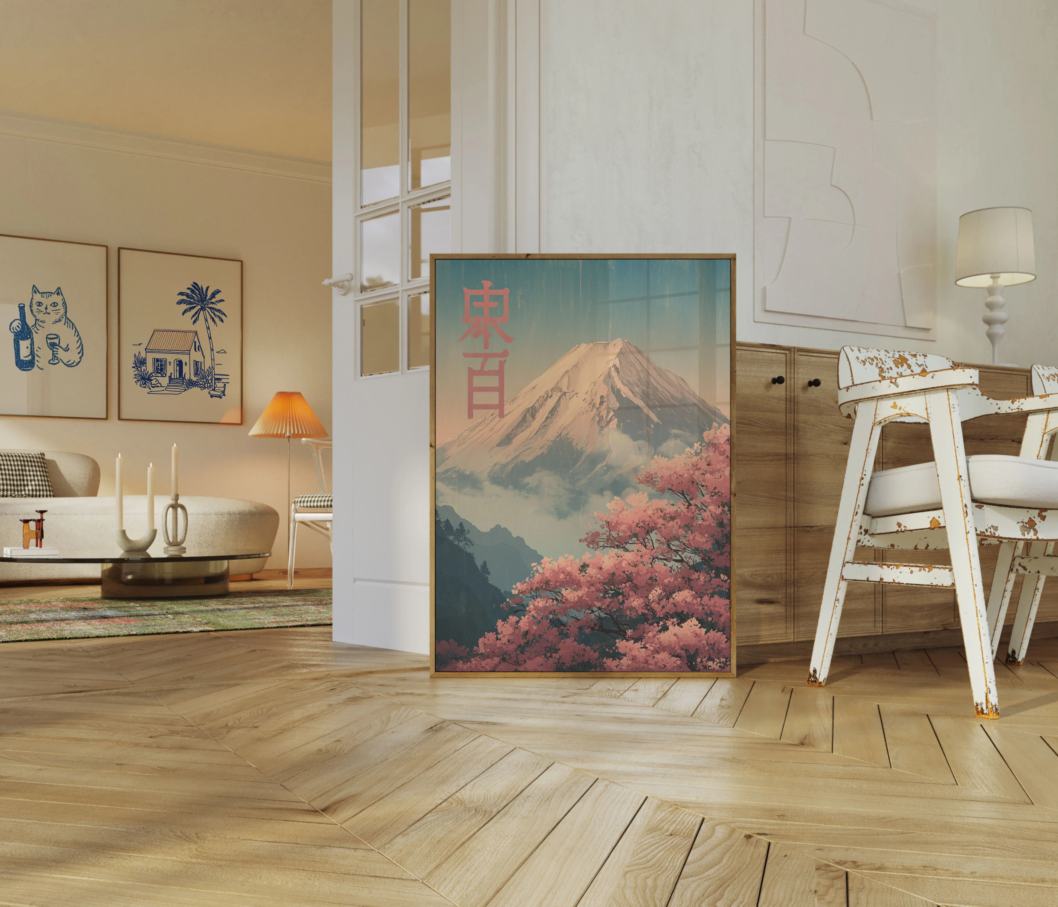 Mount Fuji Cherry Blossom Poster - Image 5