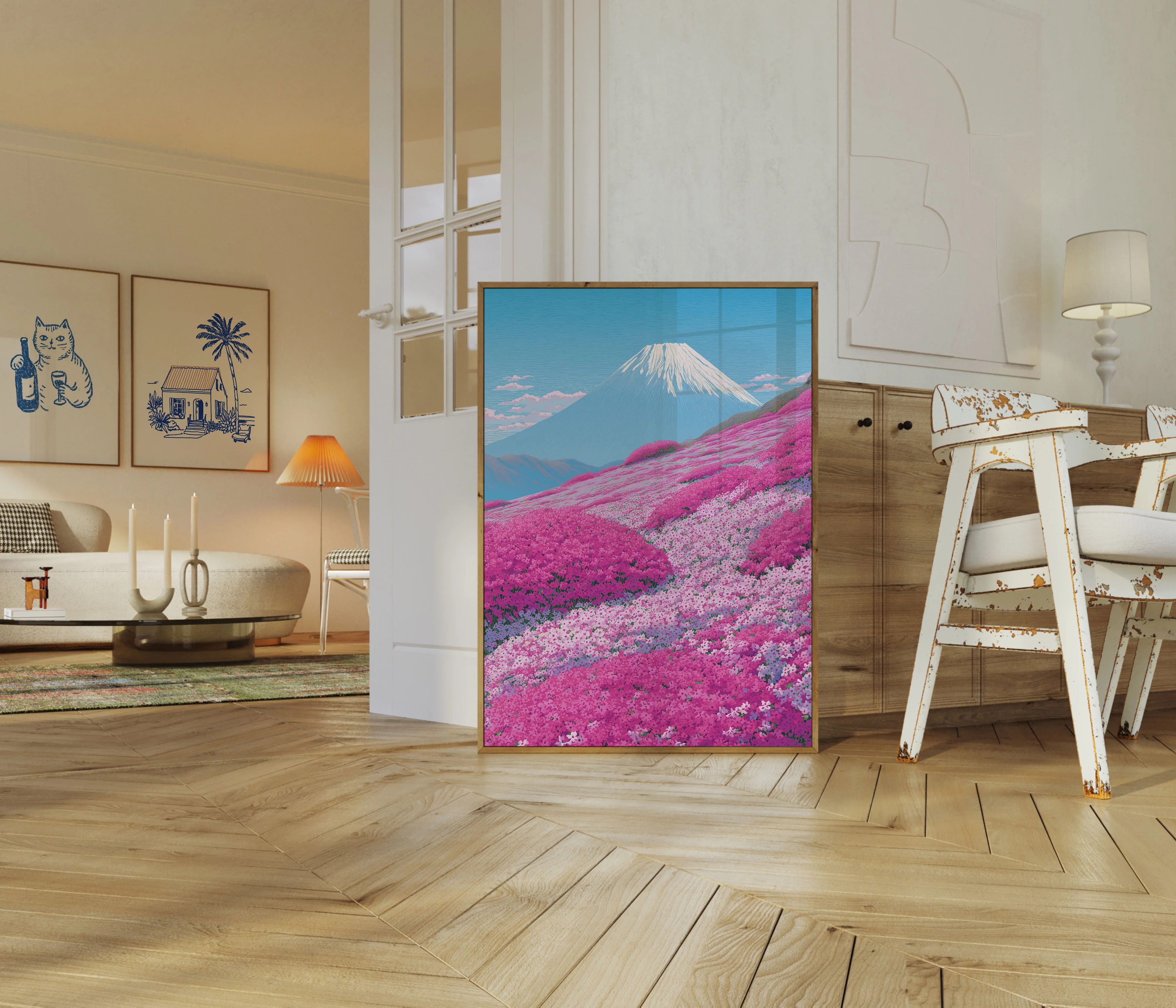 Mount Fuji Flower Field Poster - Image 5