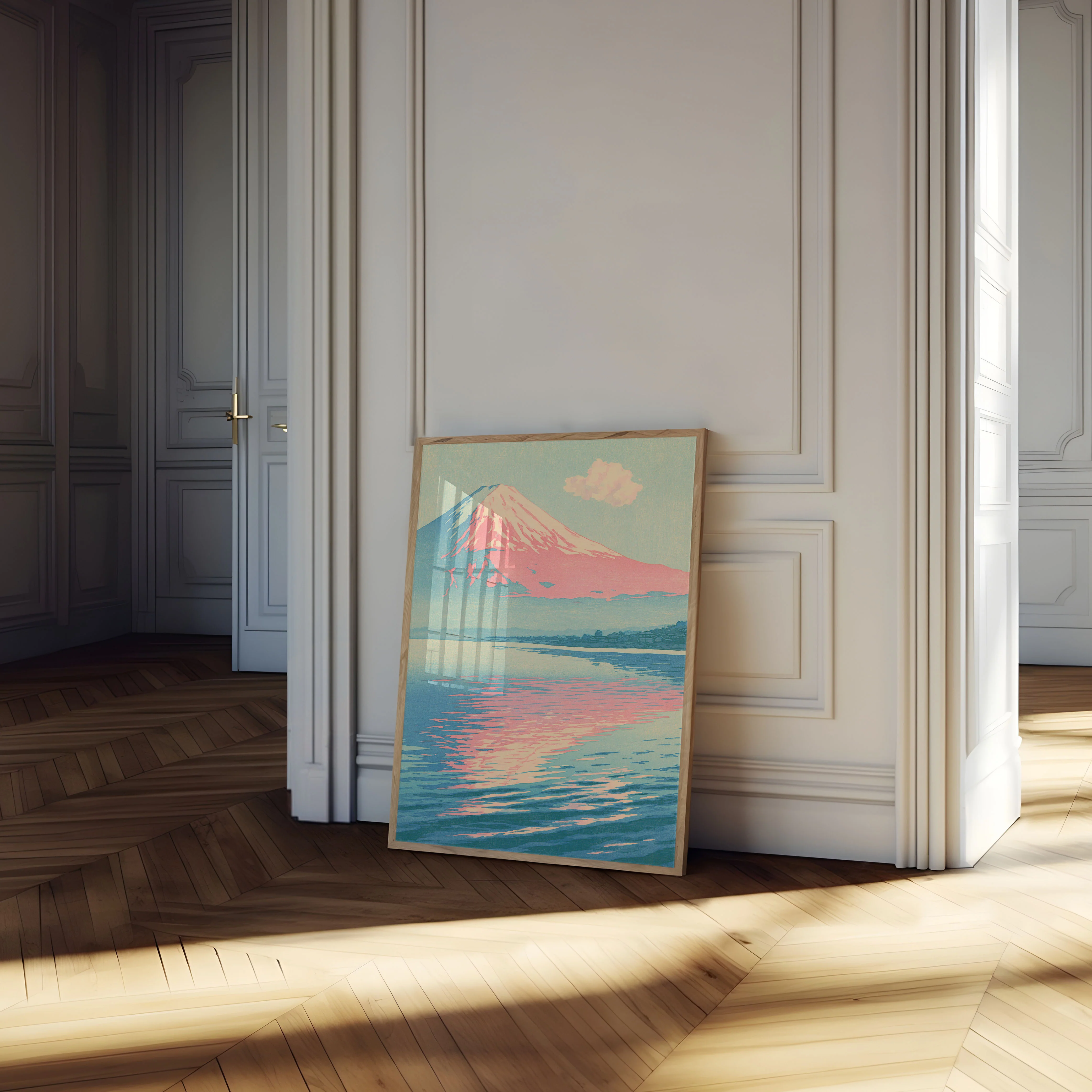 Mount Fuji Reflecting at Sunset Poster - Image 4