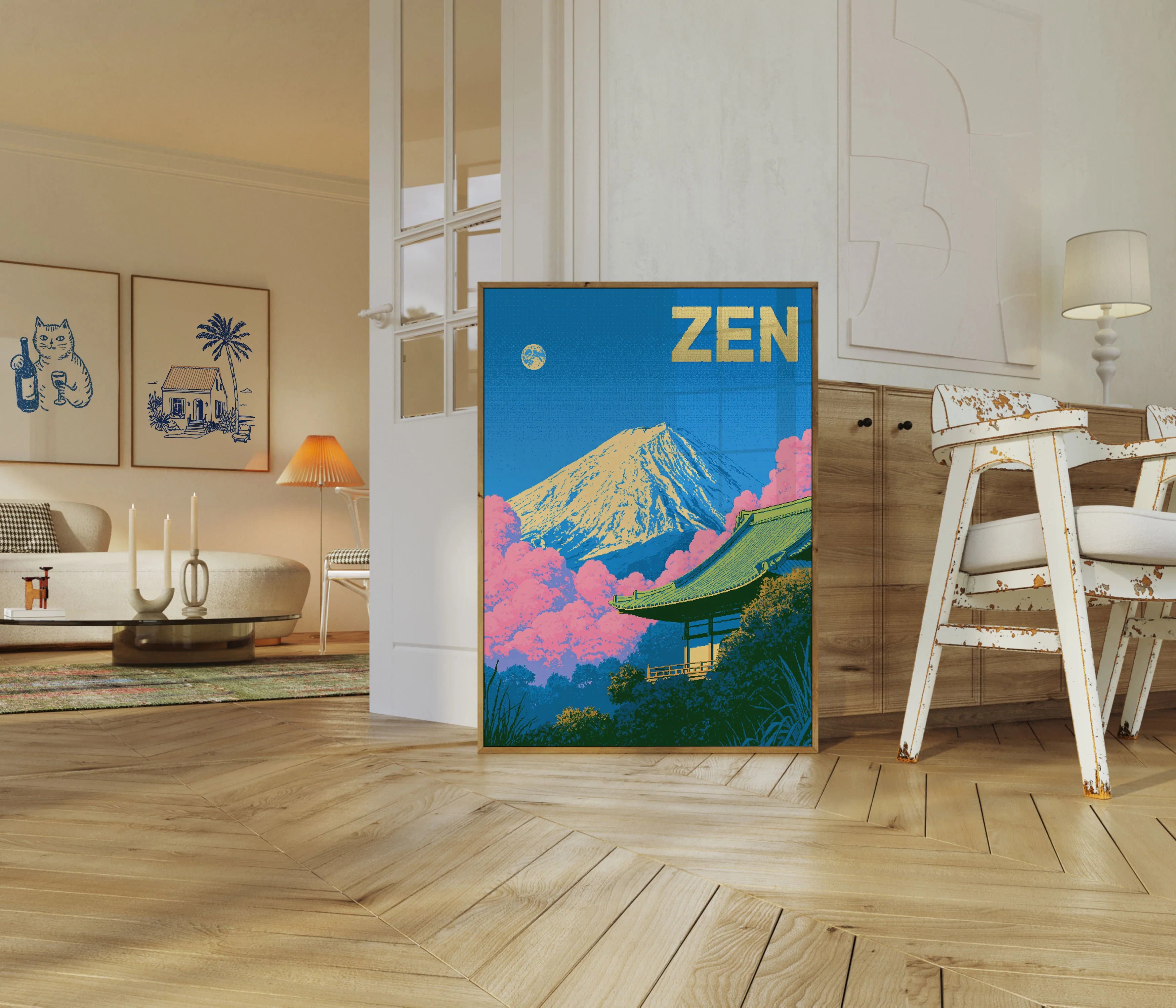 Mount Fuji with Cherry Blossoms Poster - Image 5
