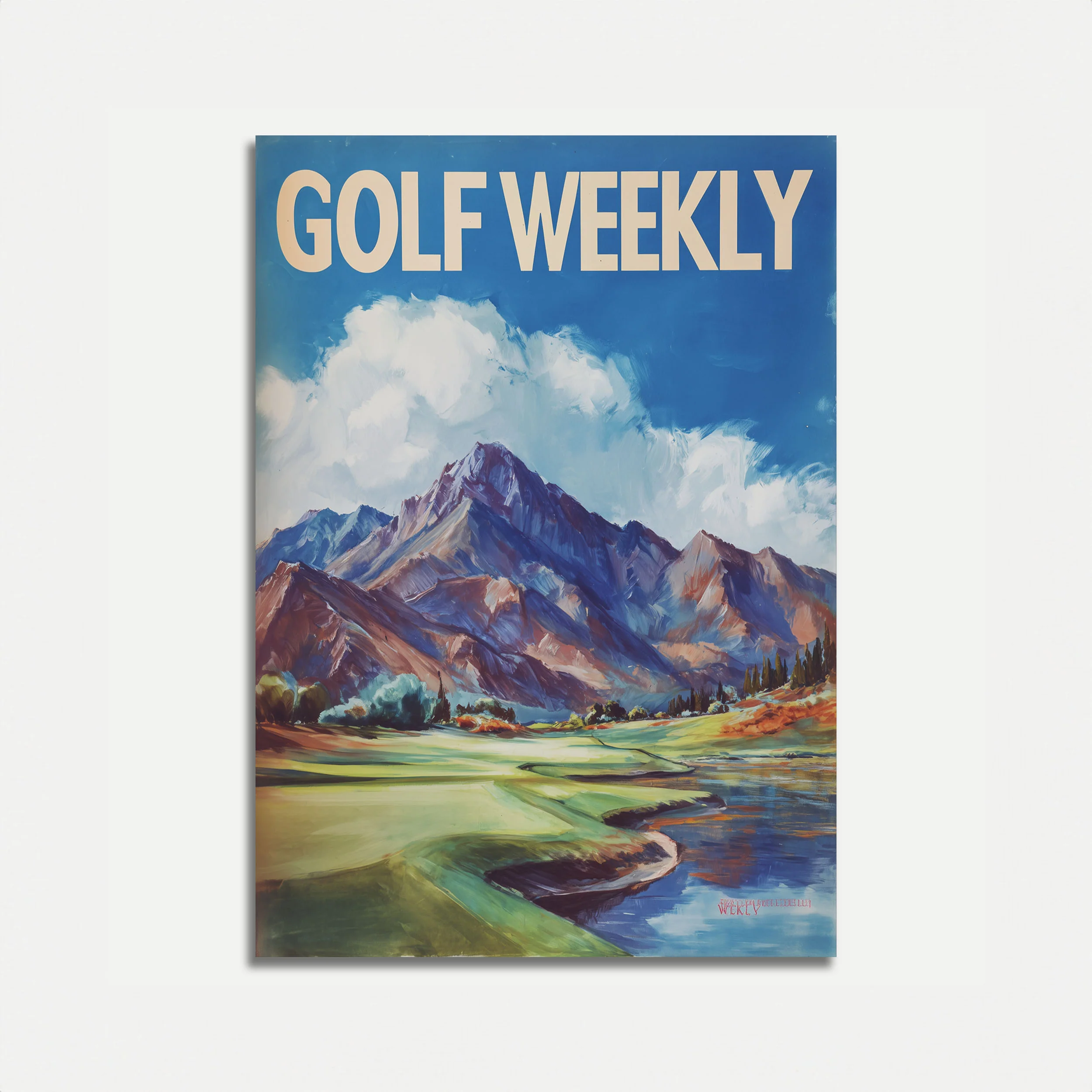 Mountain Golf Paradise Poster