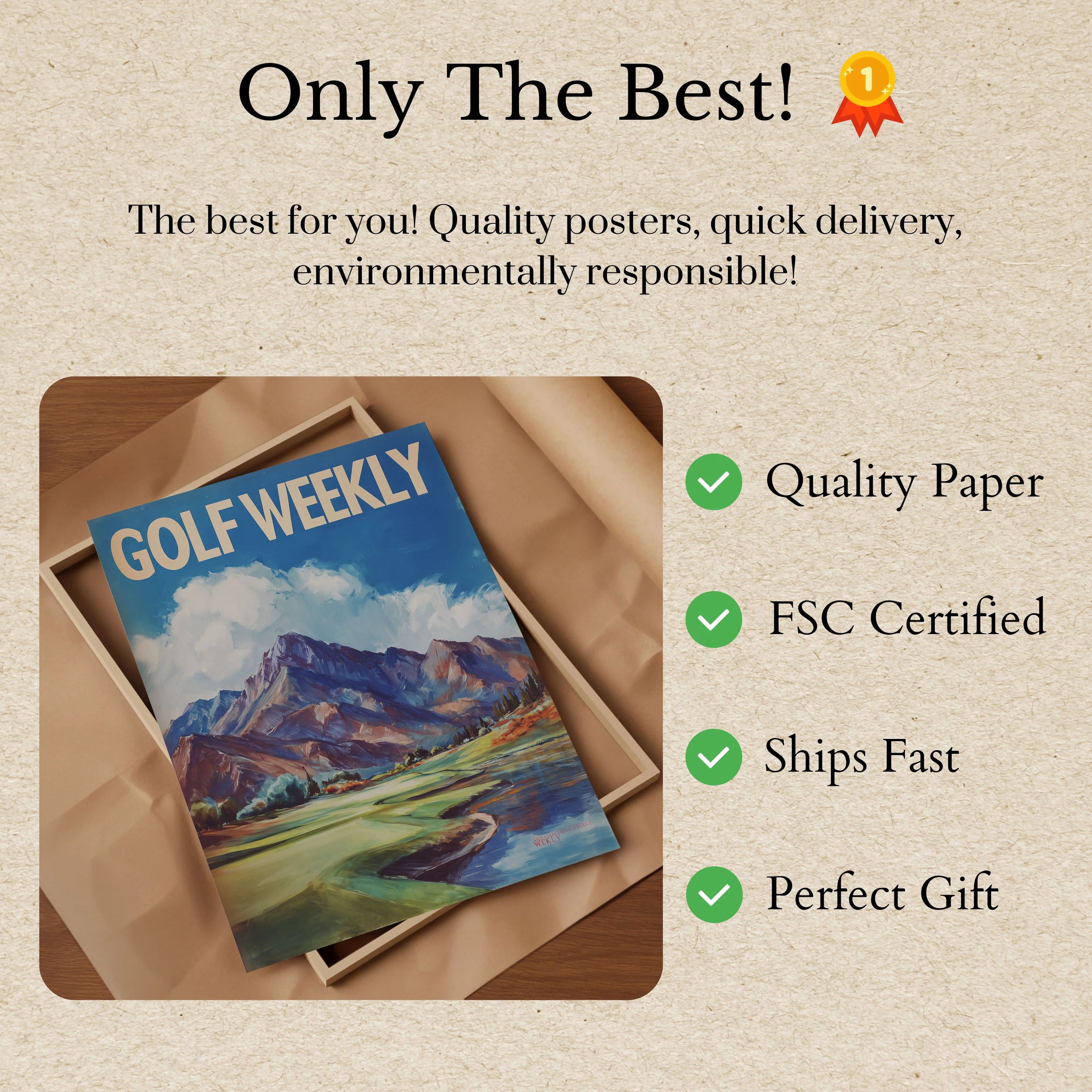 Mountain Golf Paradise Poster - Image 3