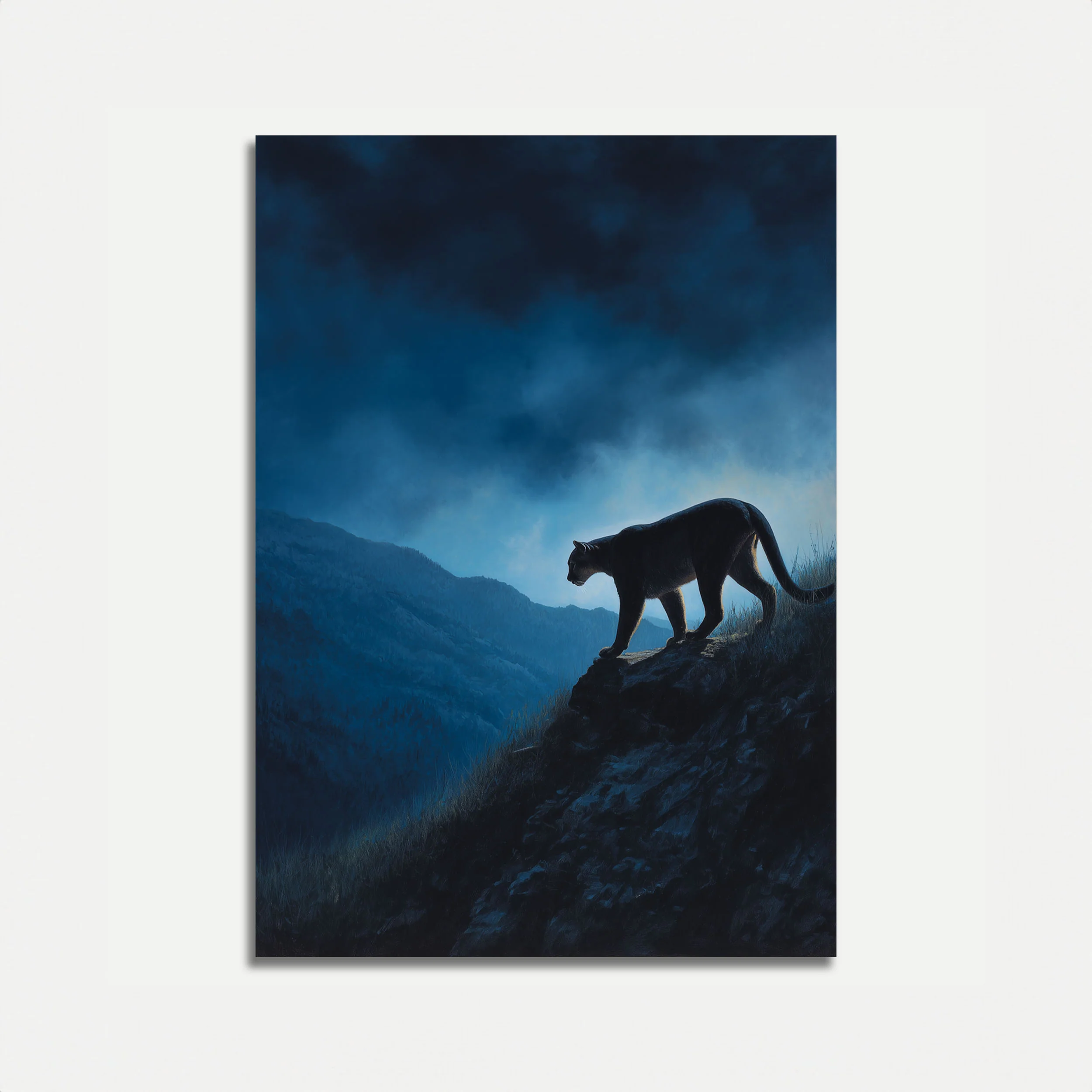 Mountain Lion at Dawn Poster
