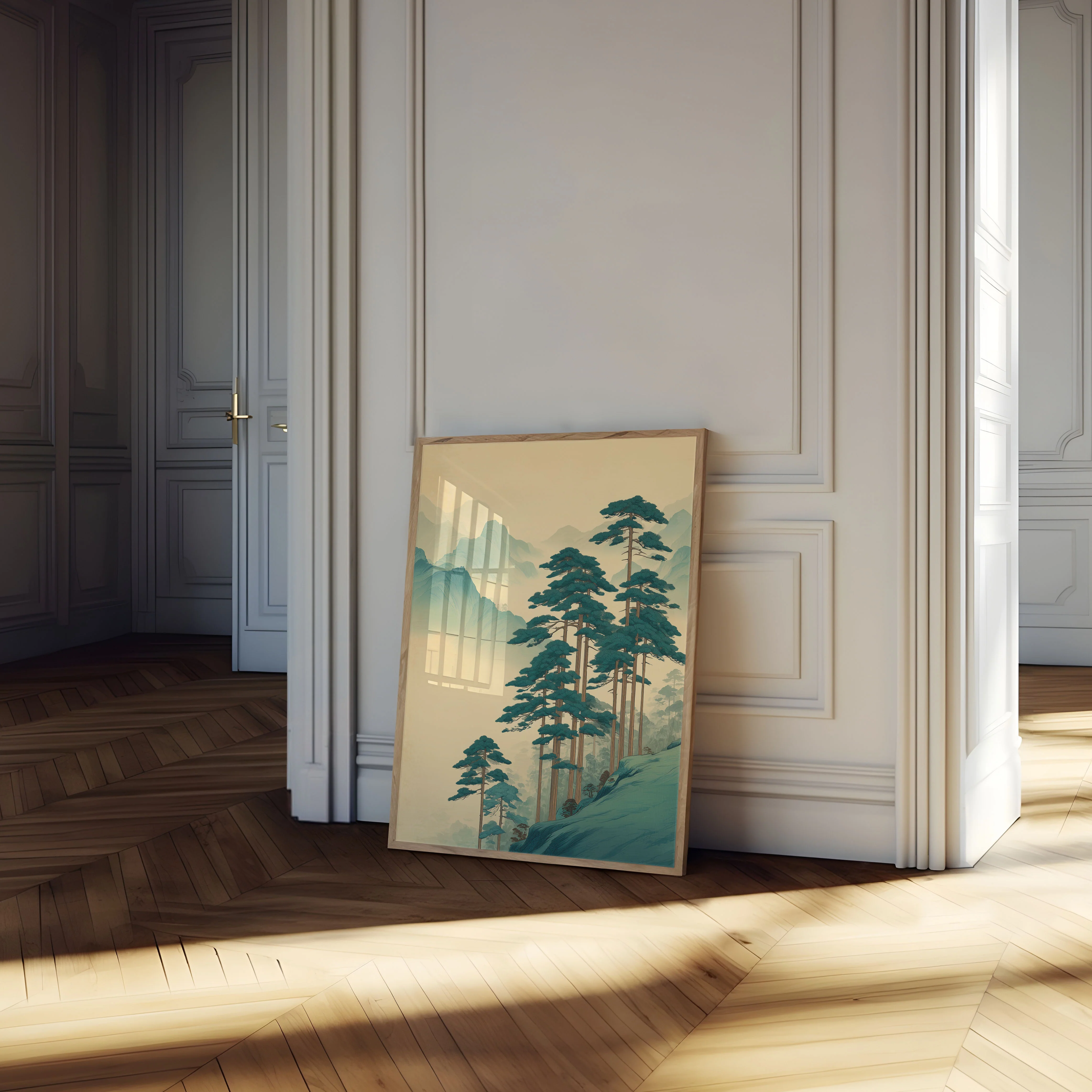 Mountain Pine Trees Landscape Poster - Image 4