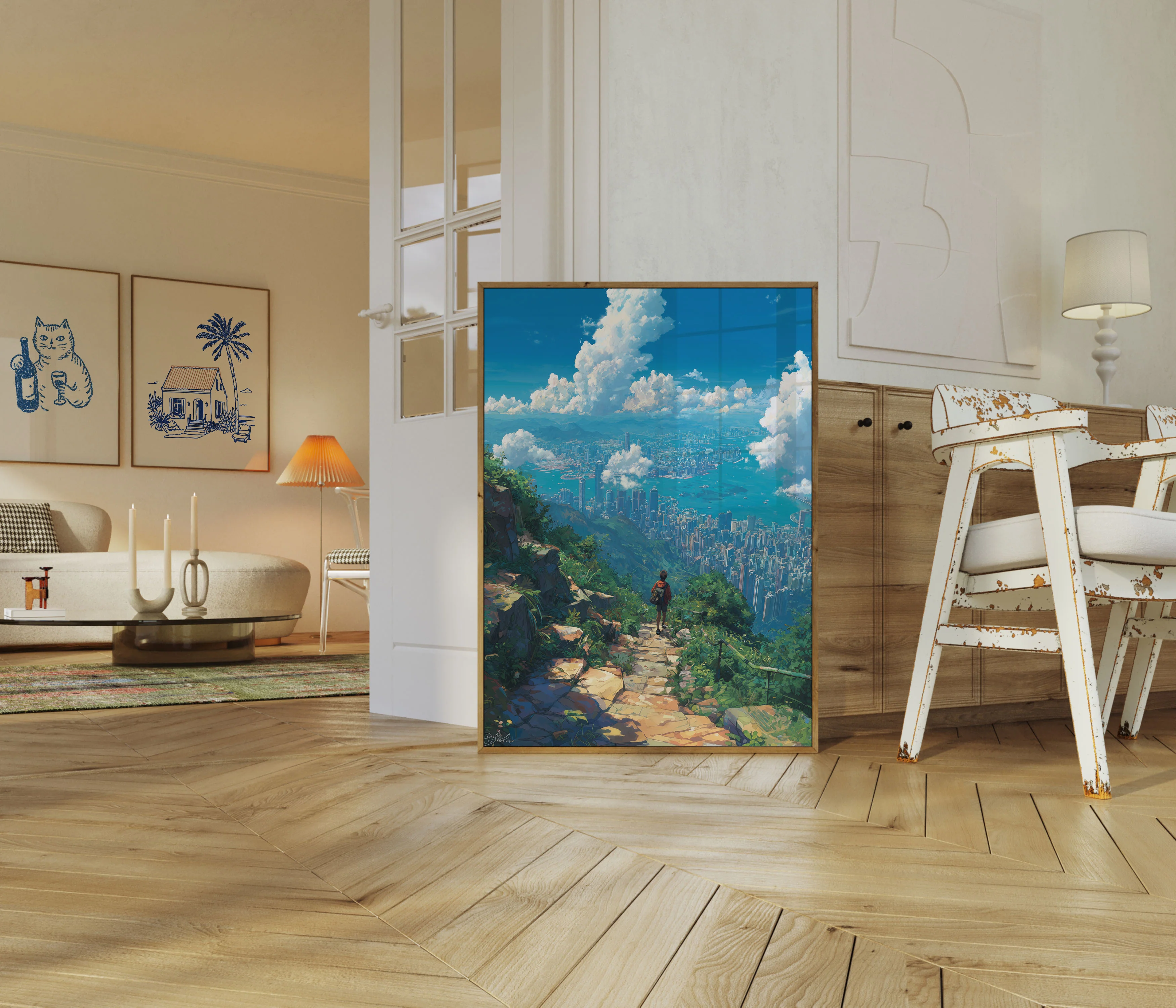 Mountain Trail City Vista Poster - Image 5