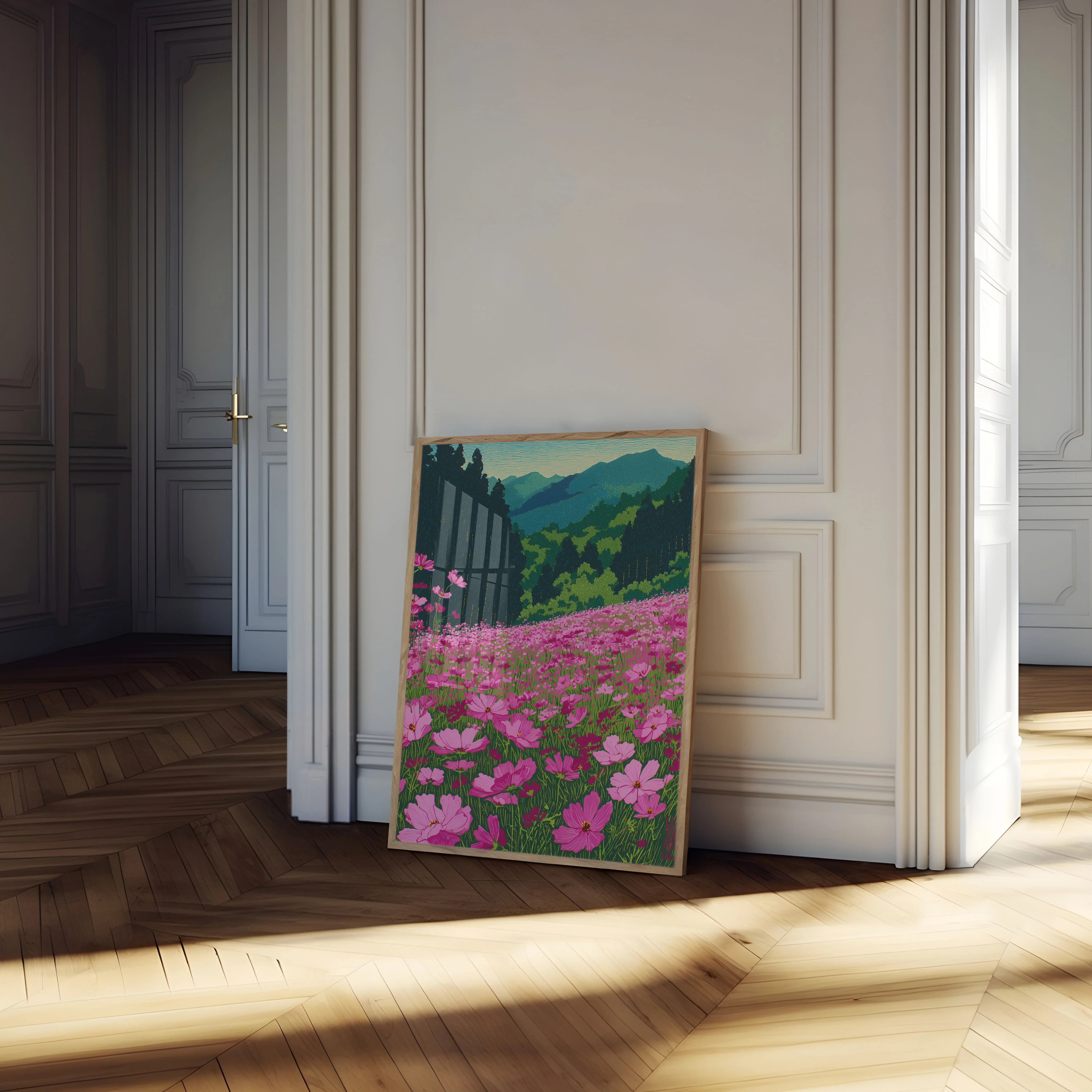 Mountain Wildflower Valley Poster - Image 4