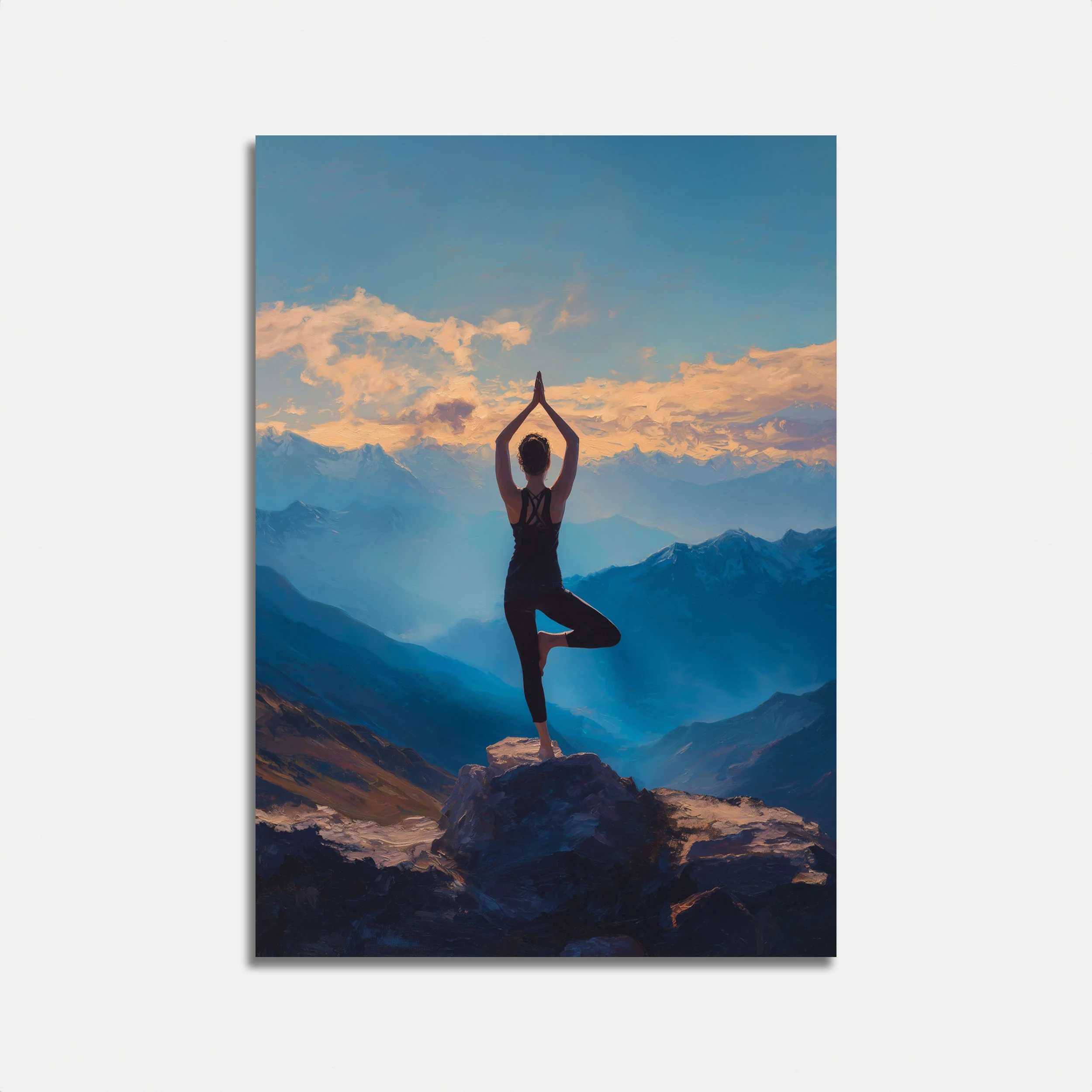 Mountain Yoga Zen Poster