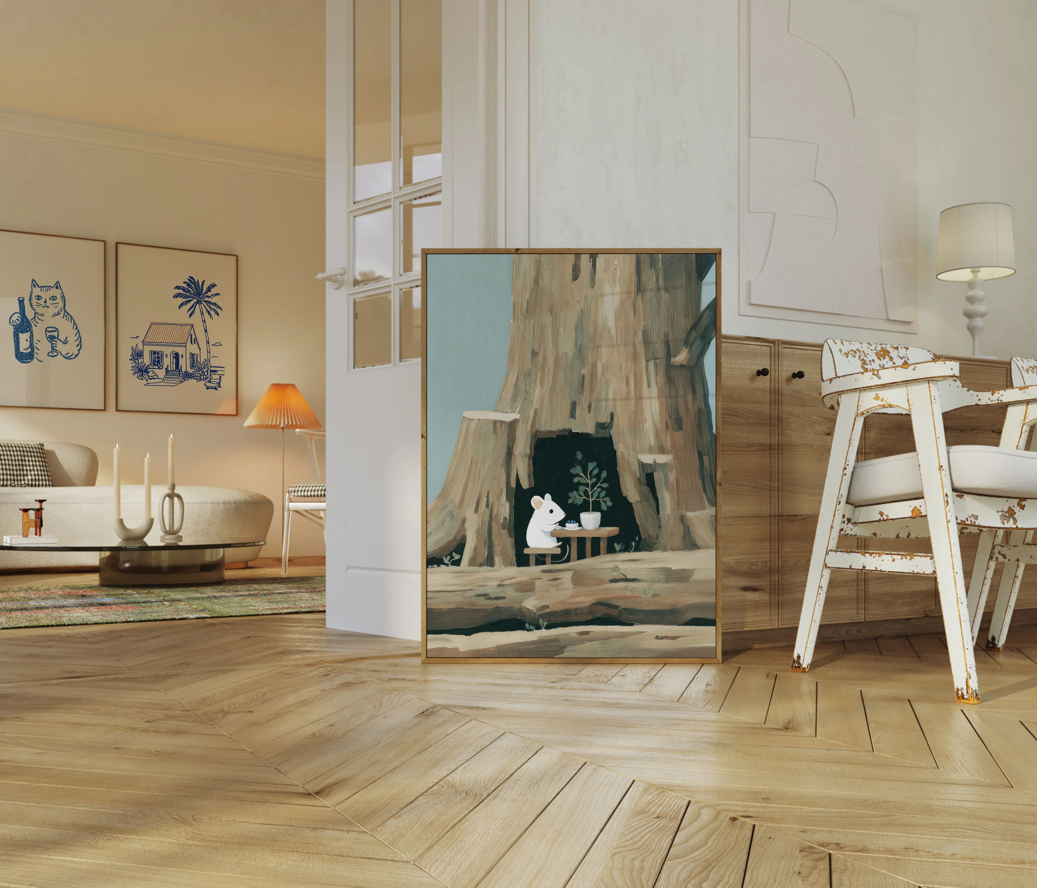Mouse in Hollow Tree Poster - Image 5