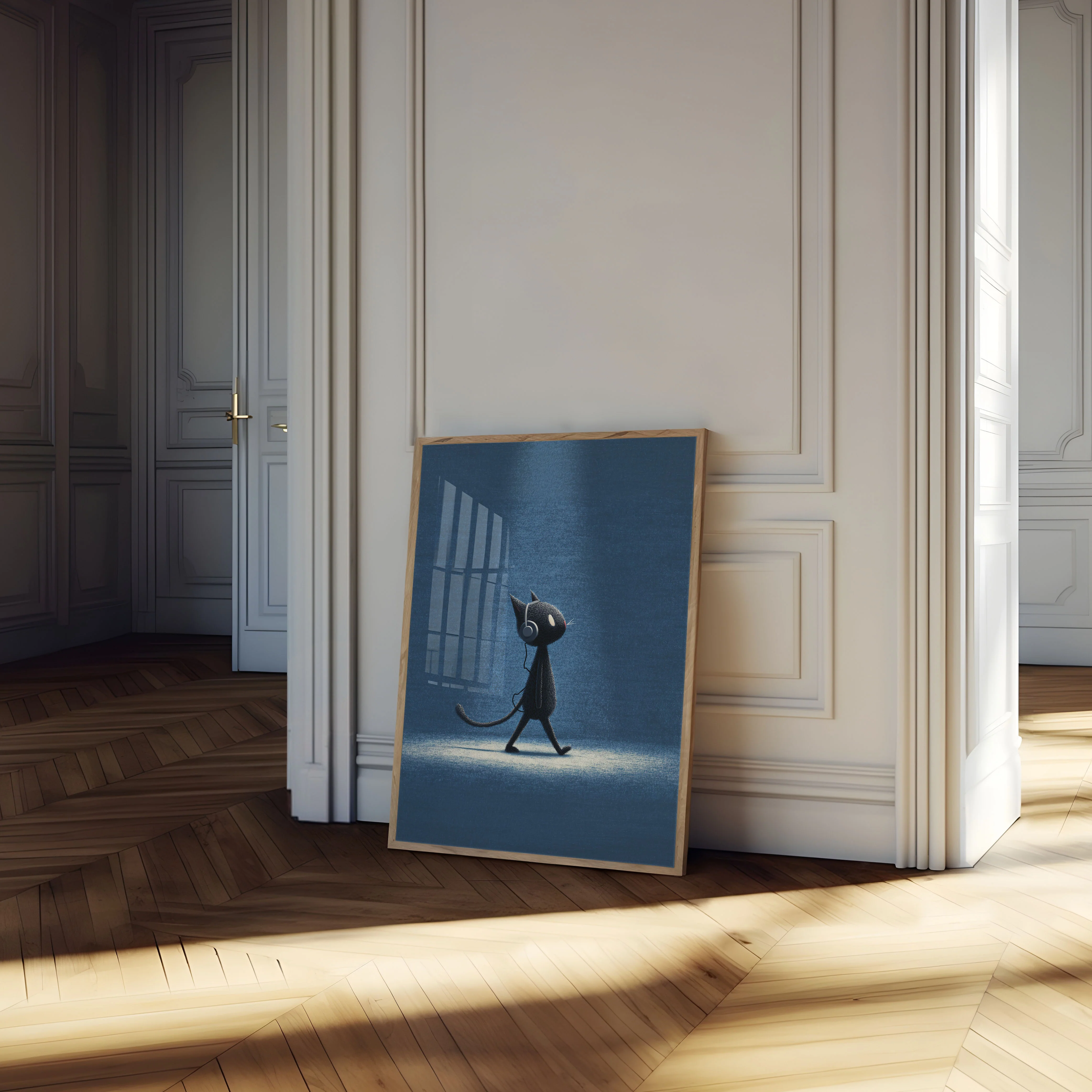 Musical Cat Walking Poster - Image 4