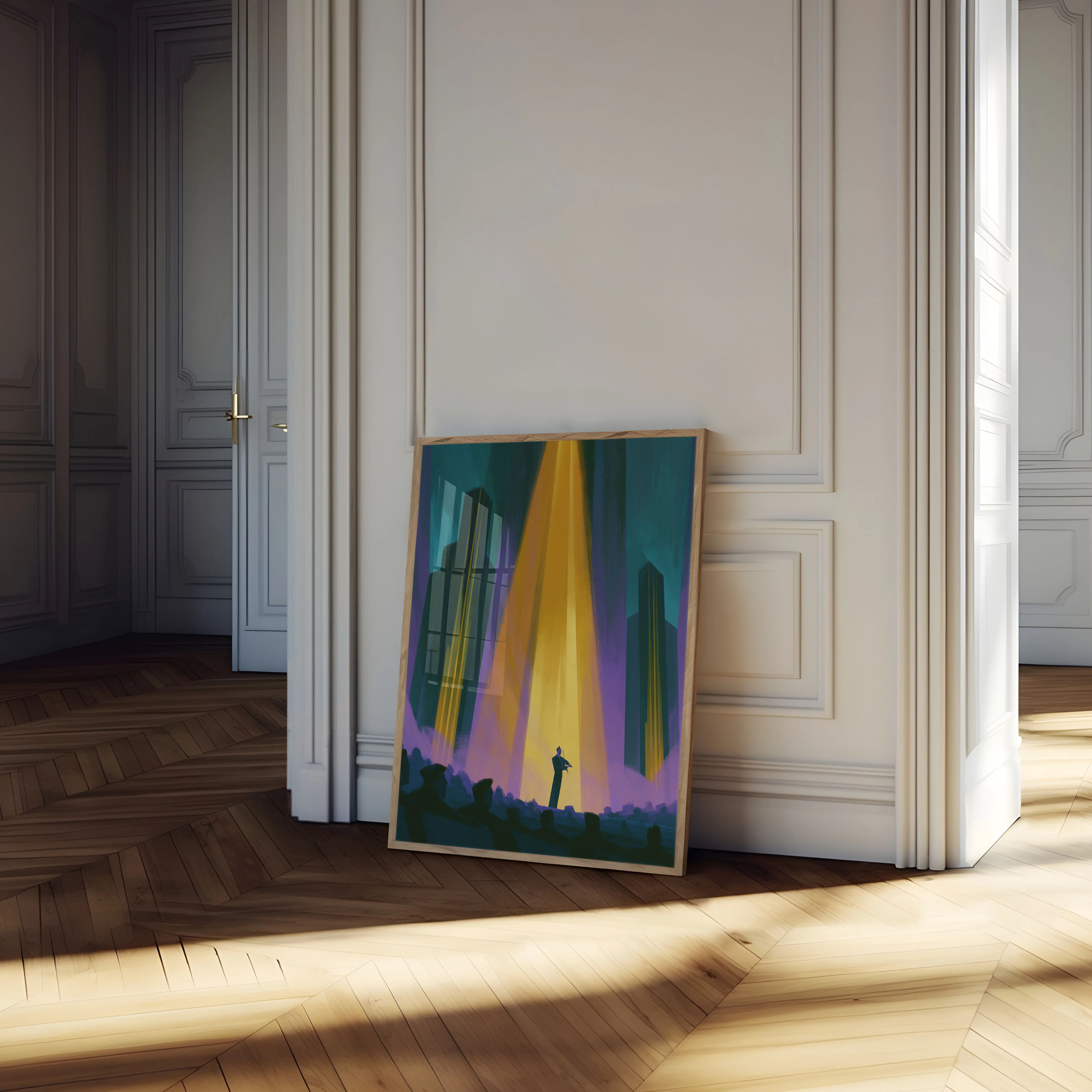 Musician in the Light Poster - Image 4