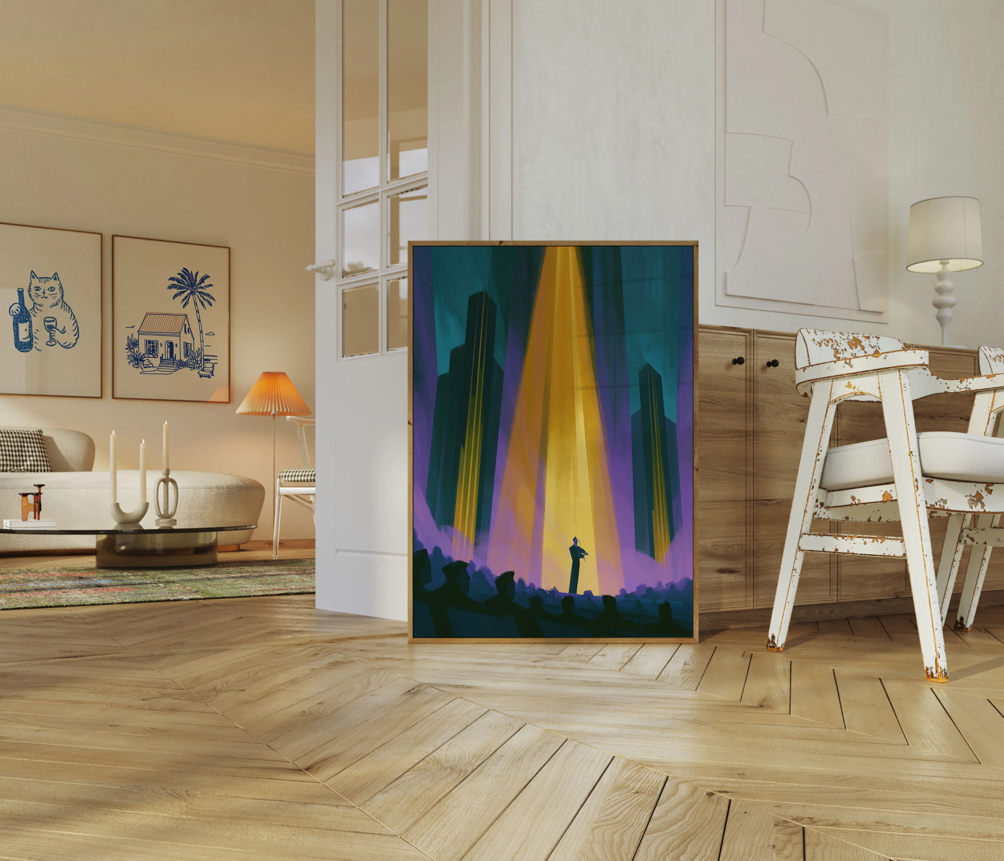 Musician in the Light Poster - Image 5
