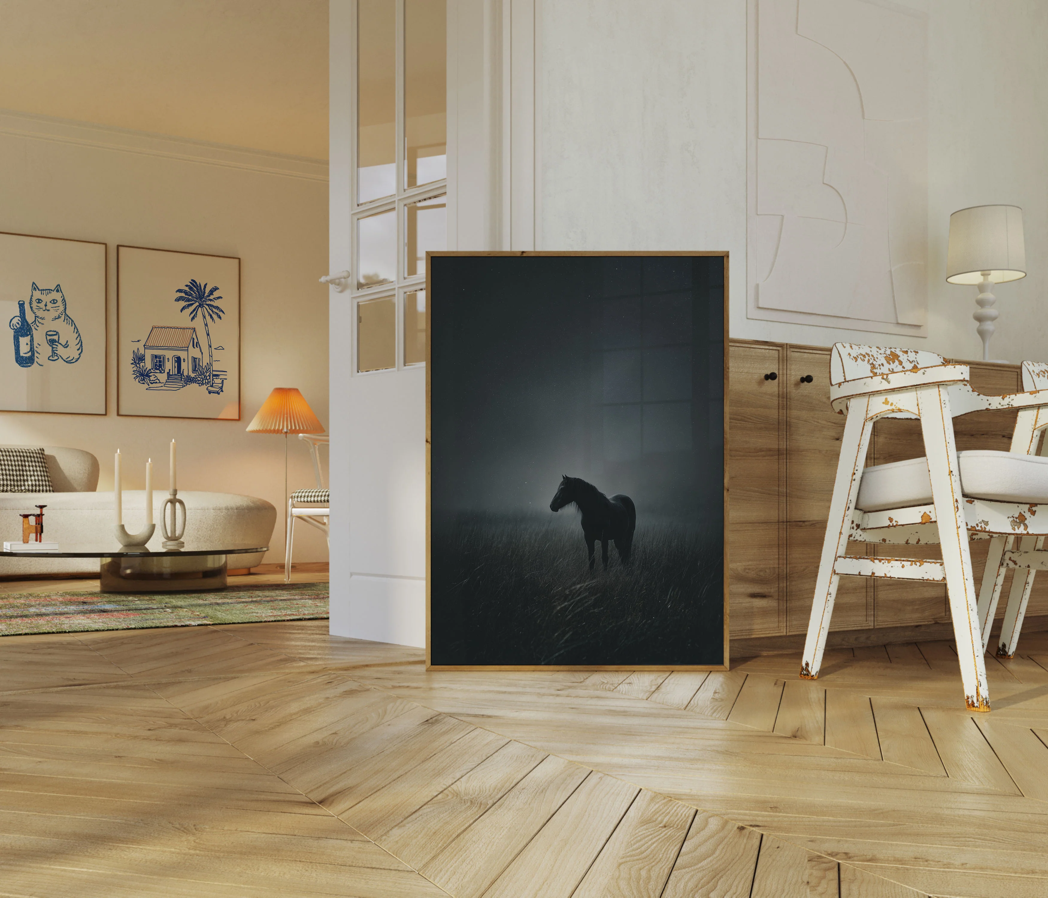 Mysterious Midnight Stallion Poster - Image 5