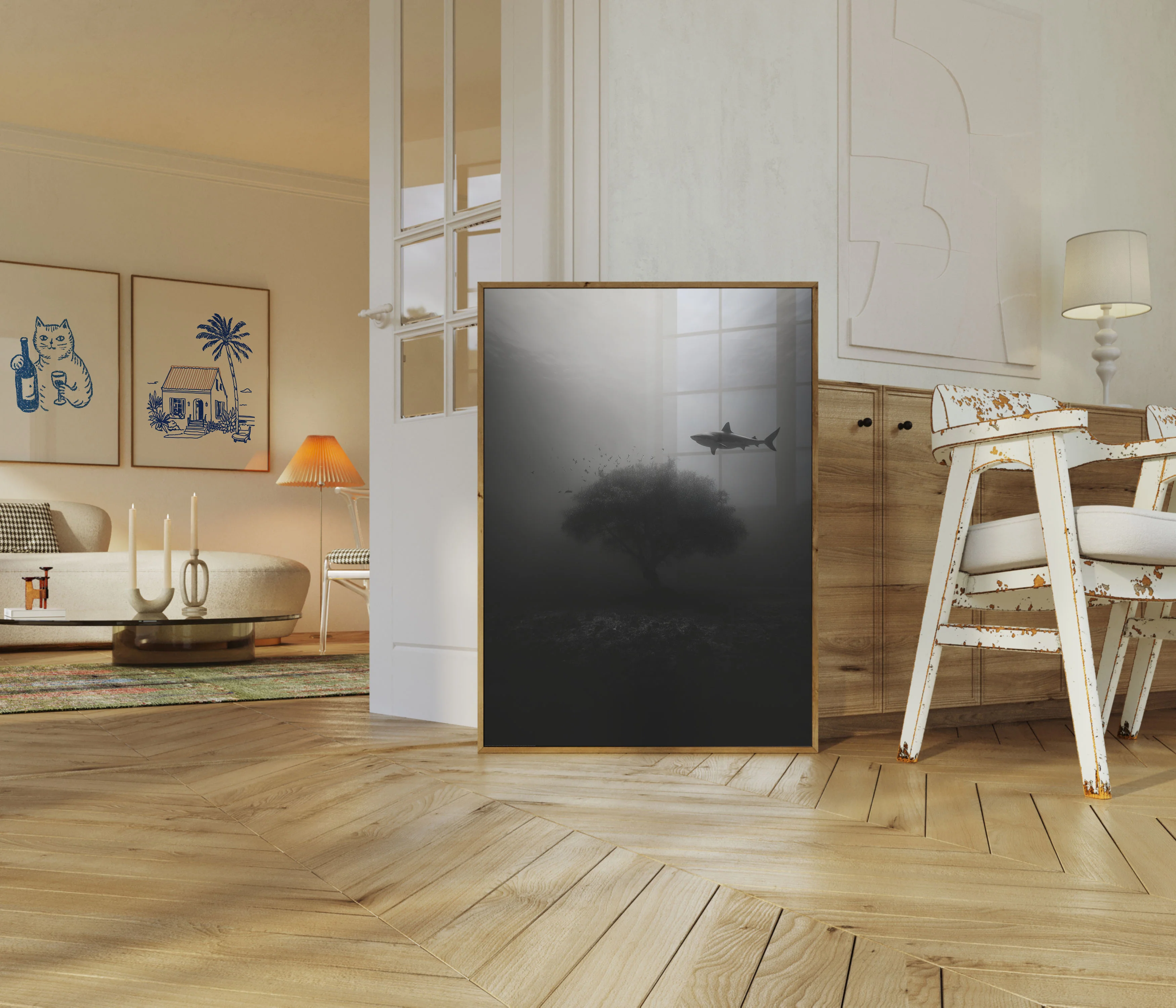 Mysterious Underwater Shark Poster - Image 5