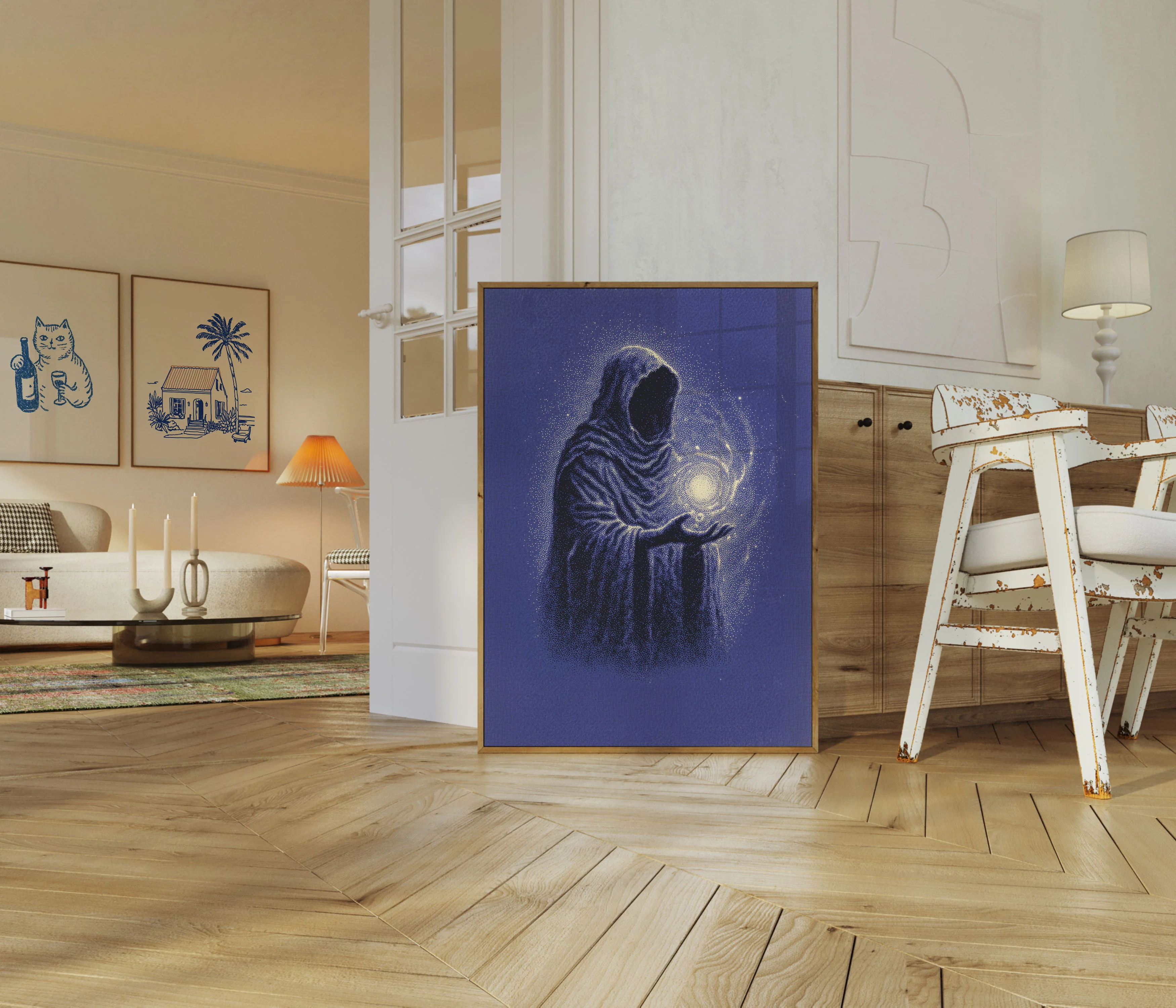 Mystic Astronaut Holding Light Poster - Image 5