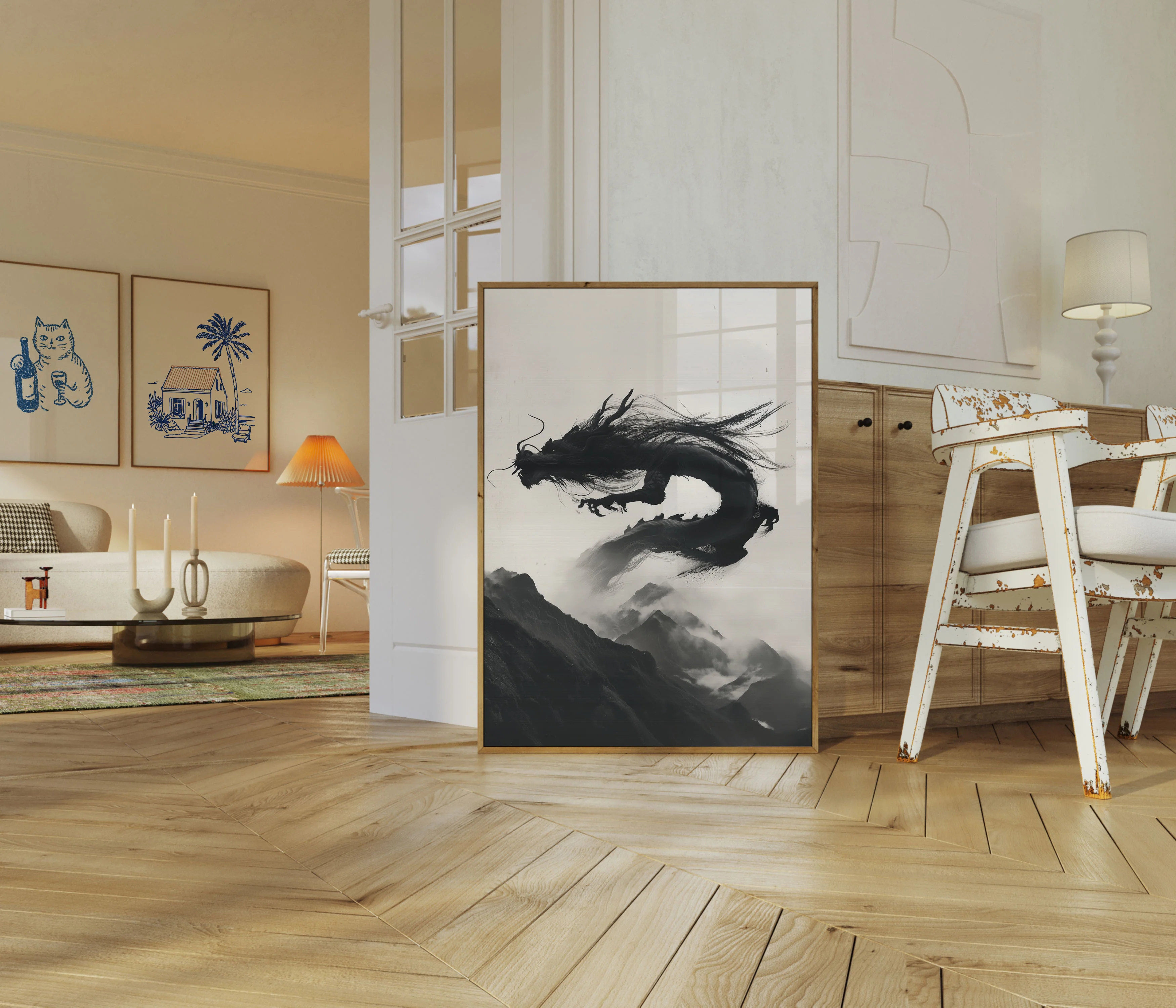 Mystic Mountain Dragon Poster - Image 5