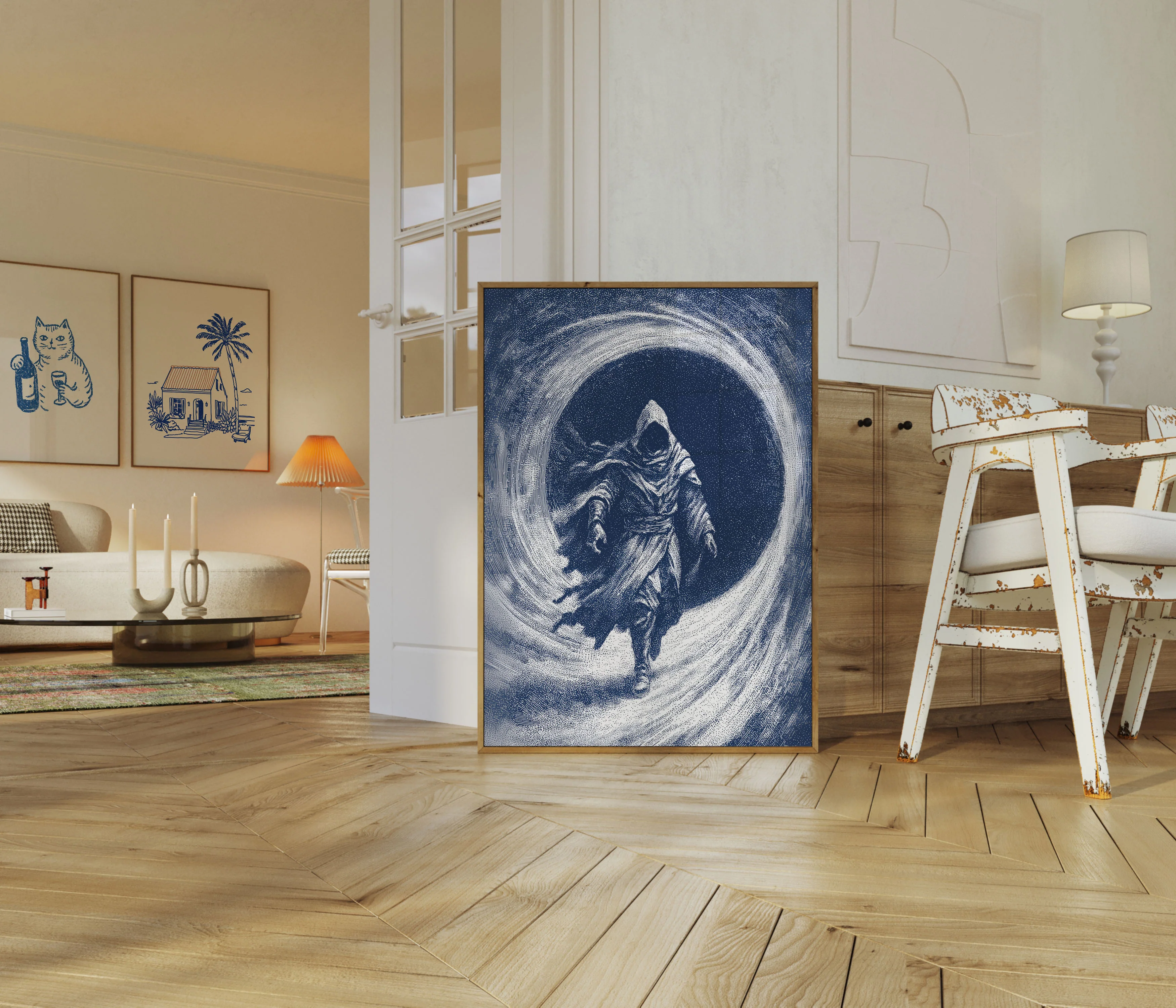 Mystical Astronaut in Space Poster - Image 5