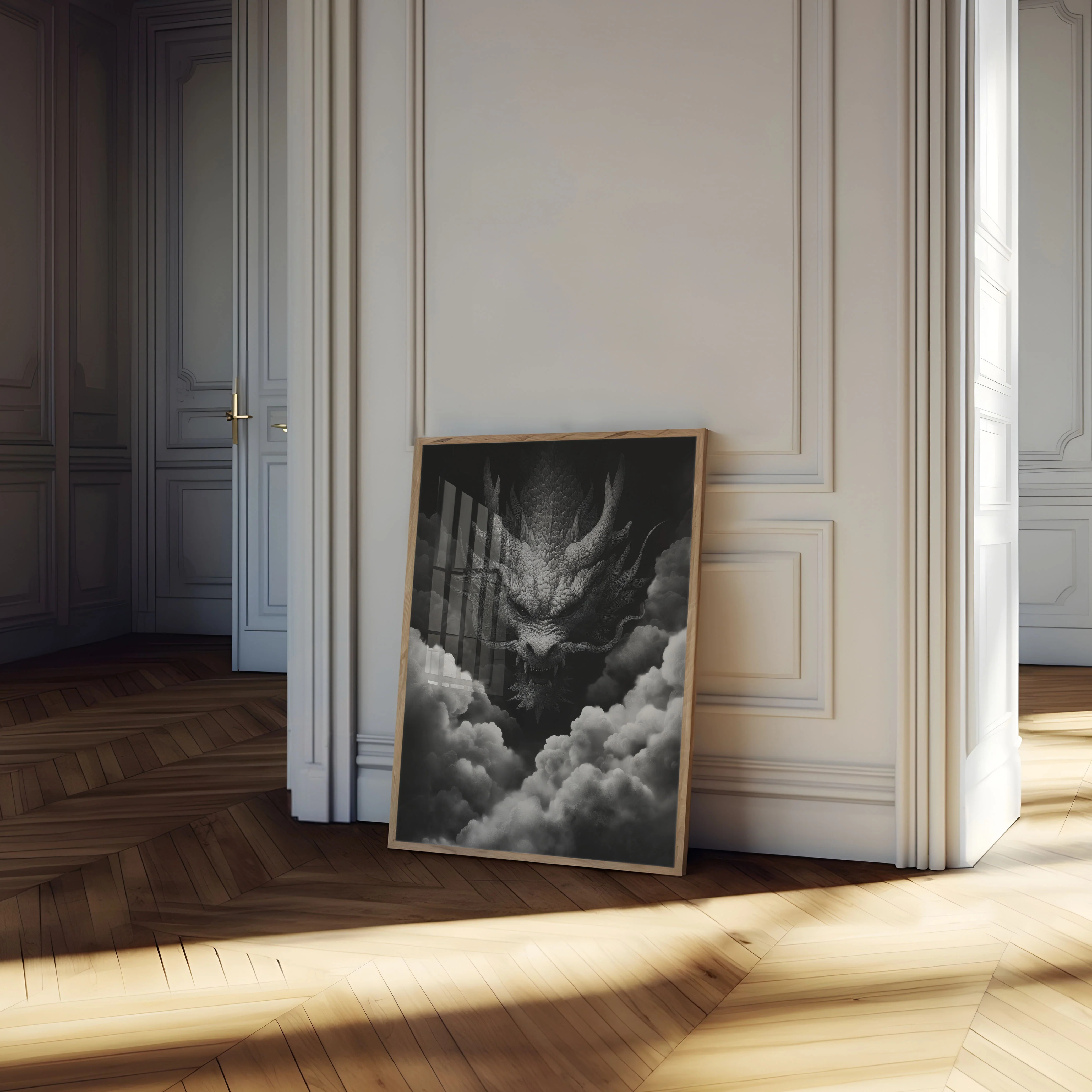 Mystical Cloud Dragon Poster - Image 4