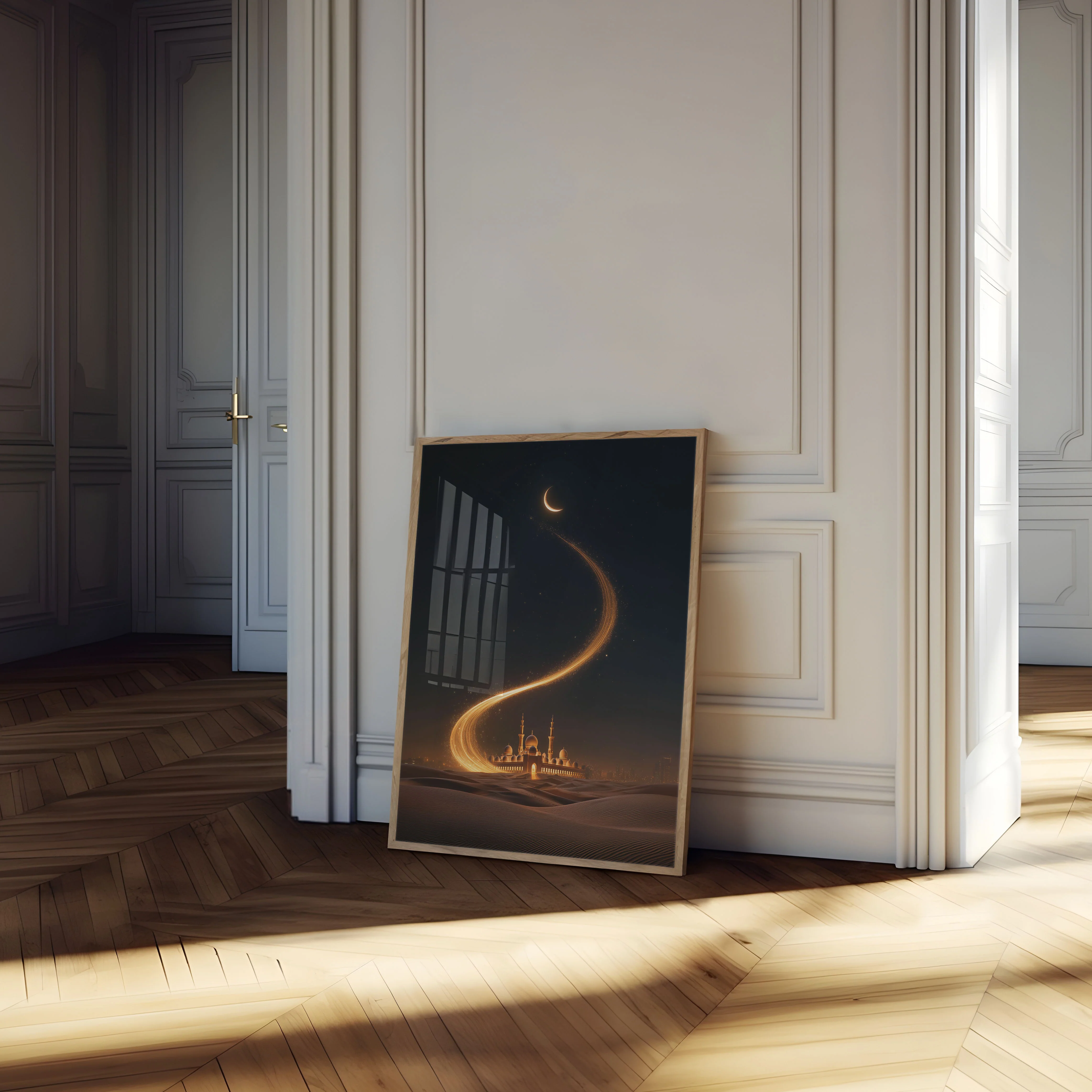 Mystical Desert Mosque Night Poster - Image 4