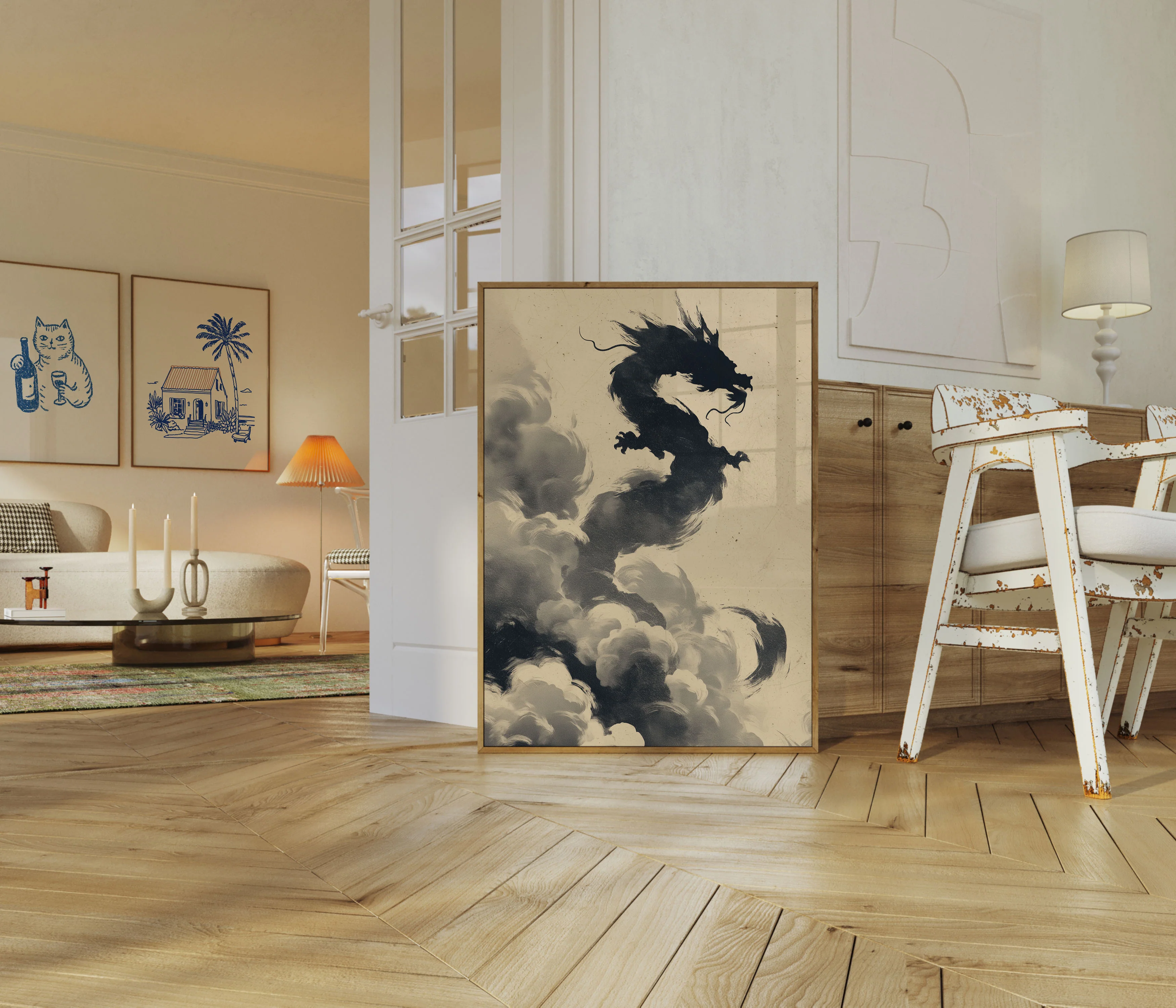 Mystical Dragon Cloud Poster - Image 5