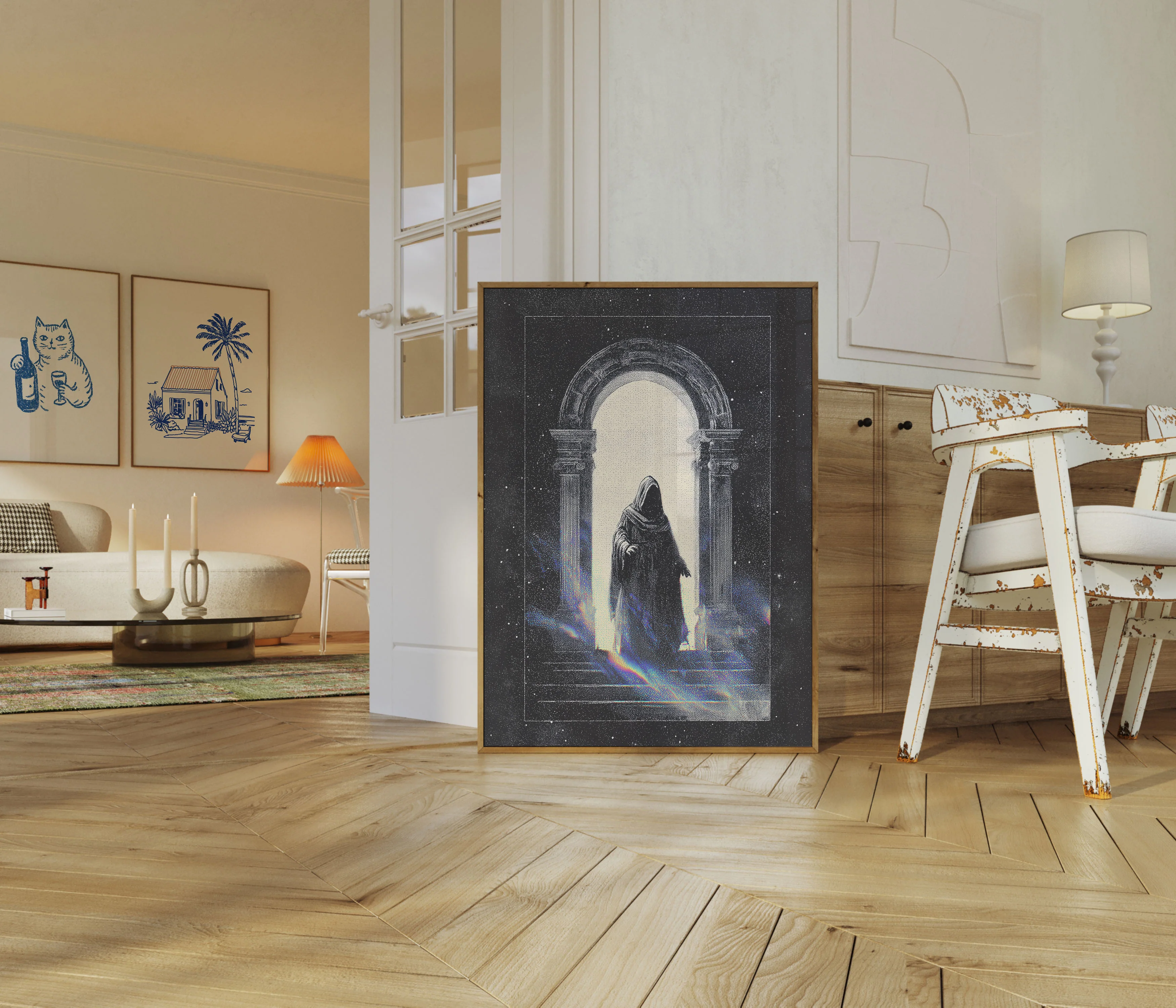 Mystical Figure in Archway Poster - Image 5