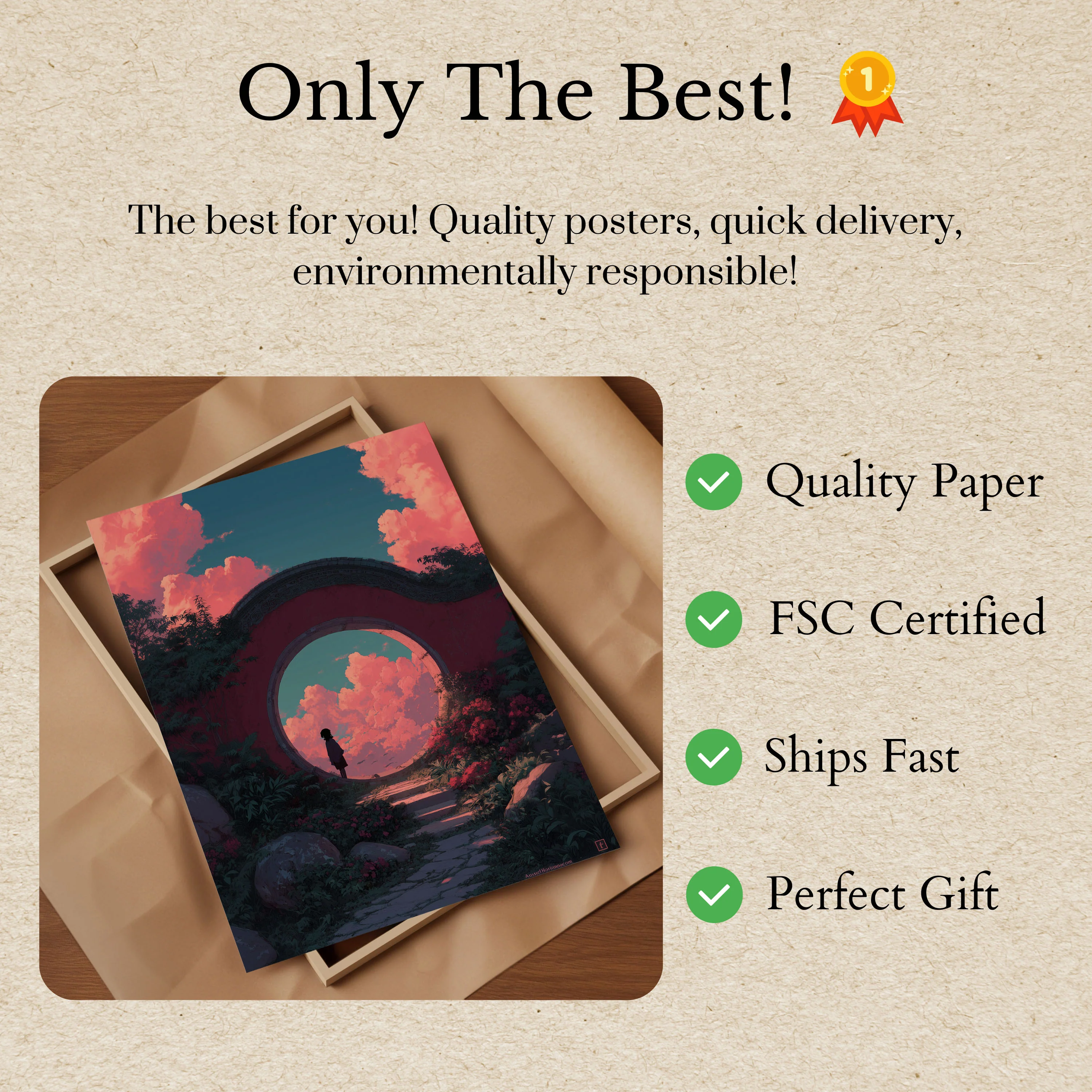 Mystical Garden Portal Poster - Image 3