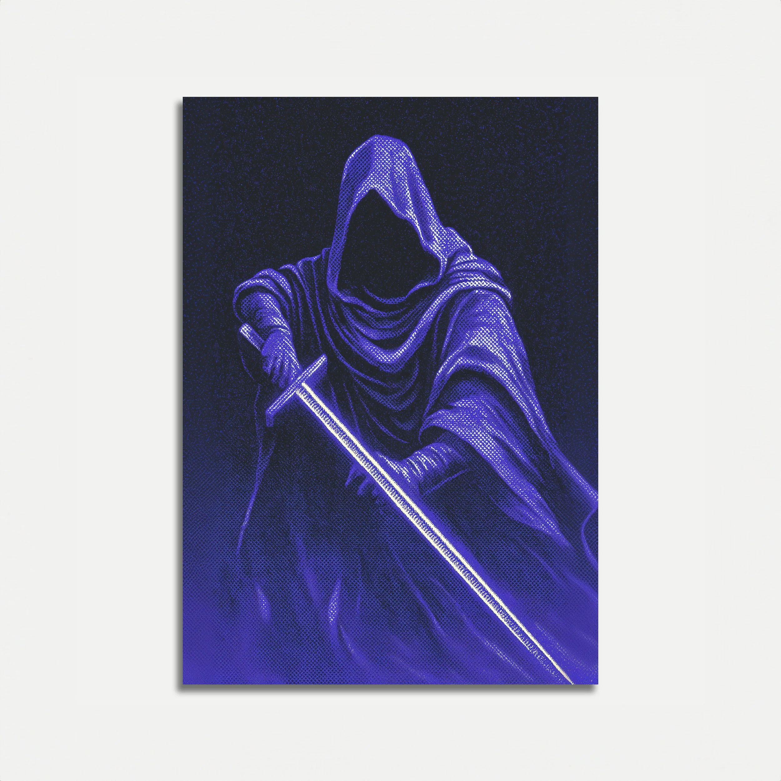 Mystical Hooded Warrior Poster