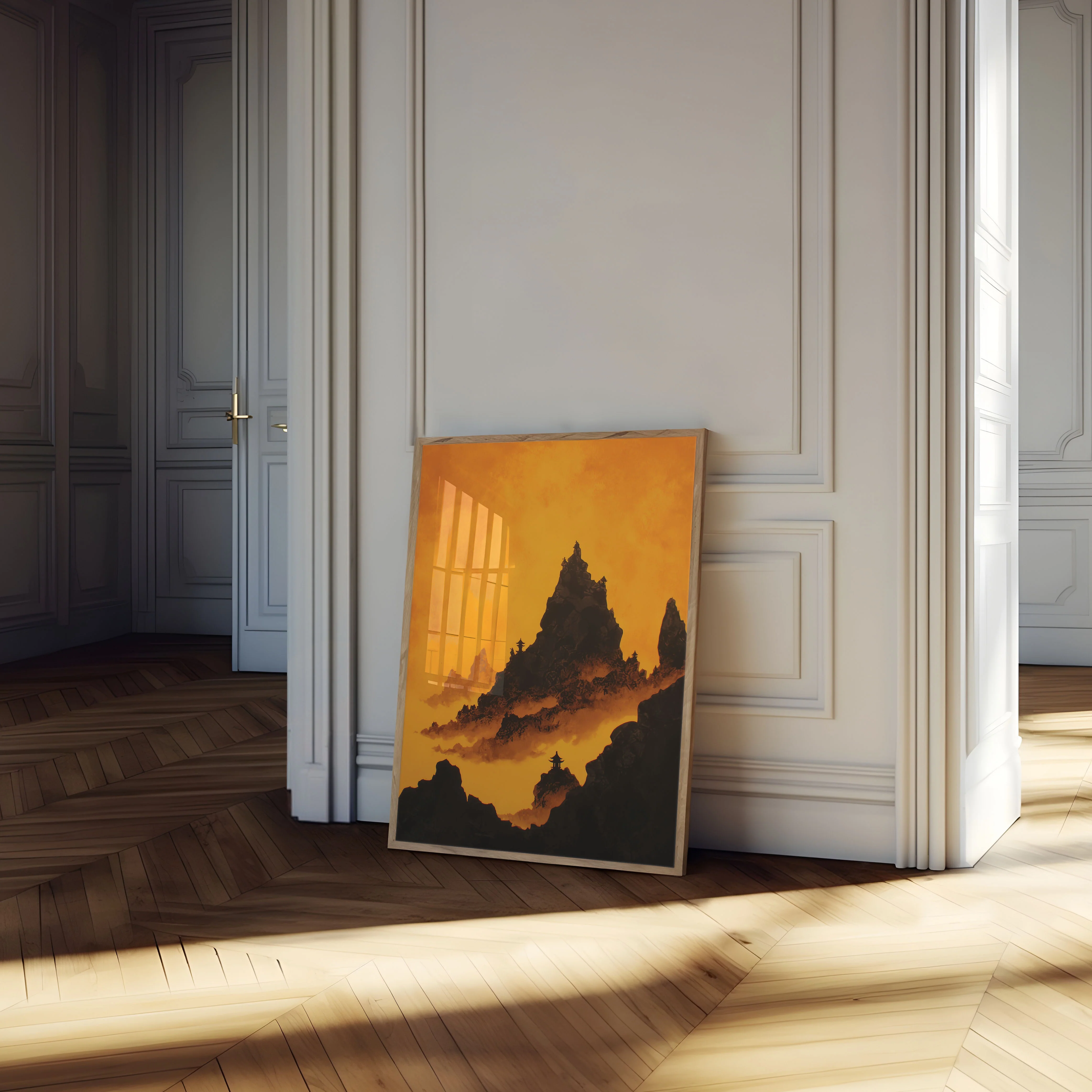 Mystical Mountain Temple Poster - Image 4
