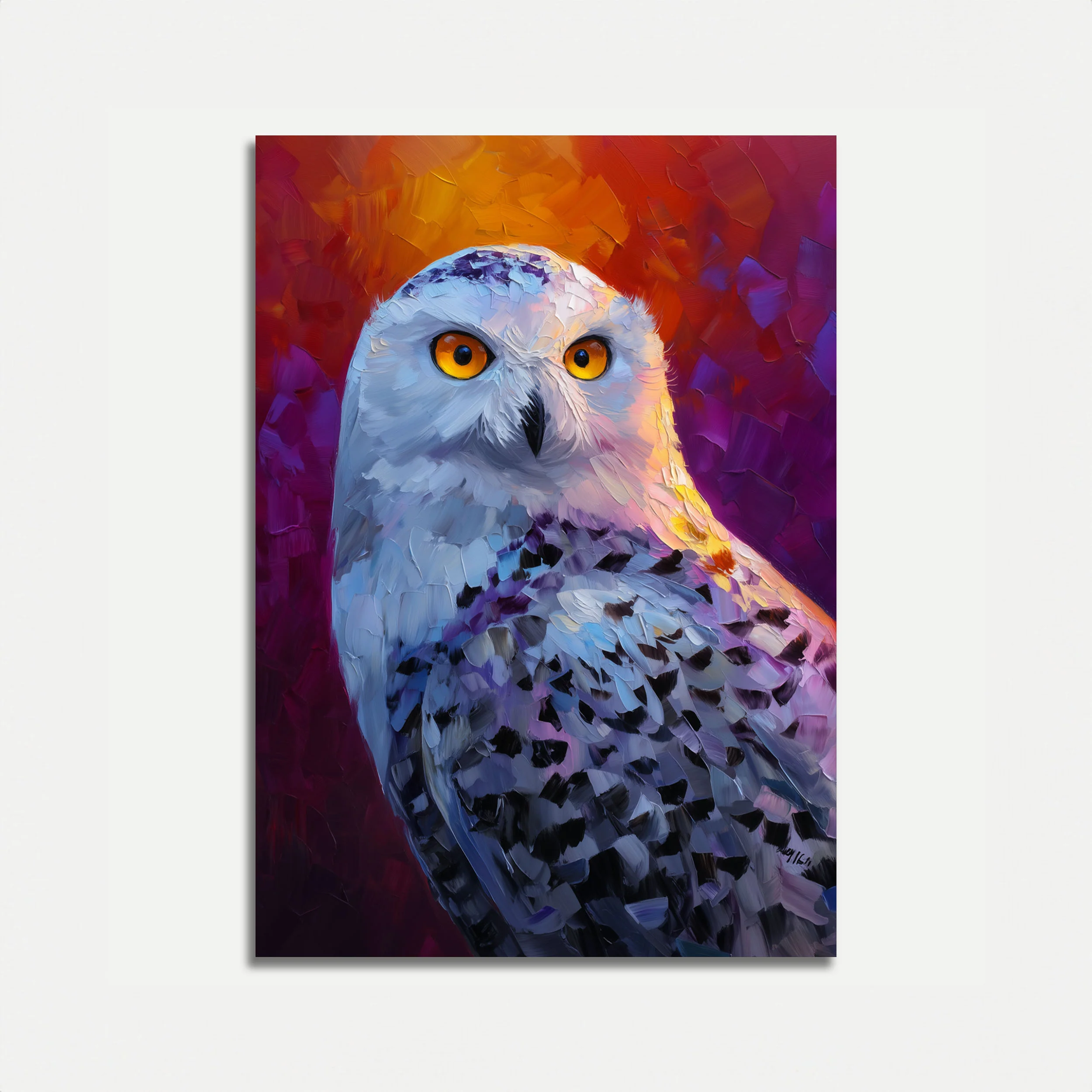 Mystical Snowy Owl Poster