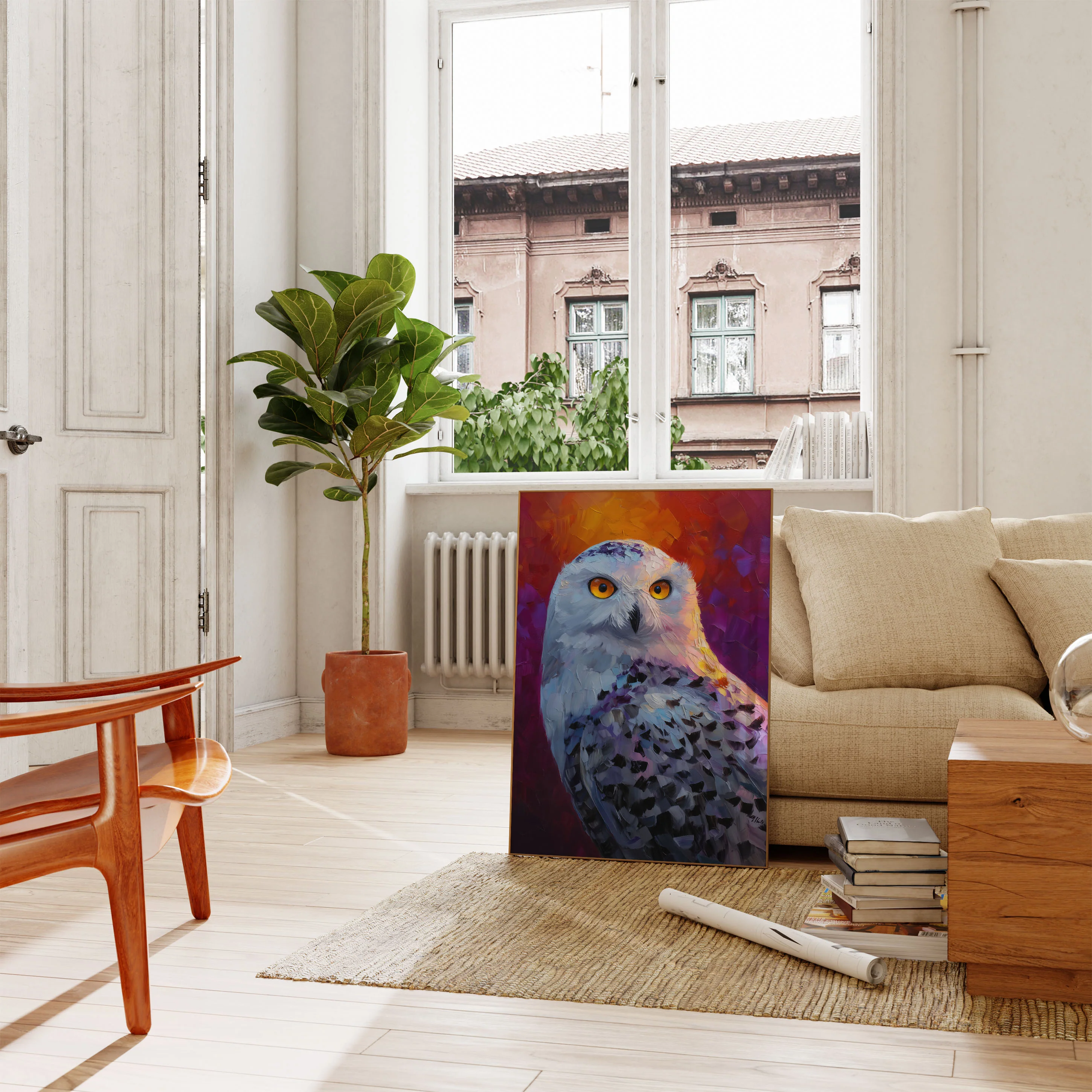 Mystical Snowy Owl Poster - Image 2