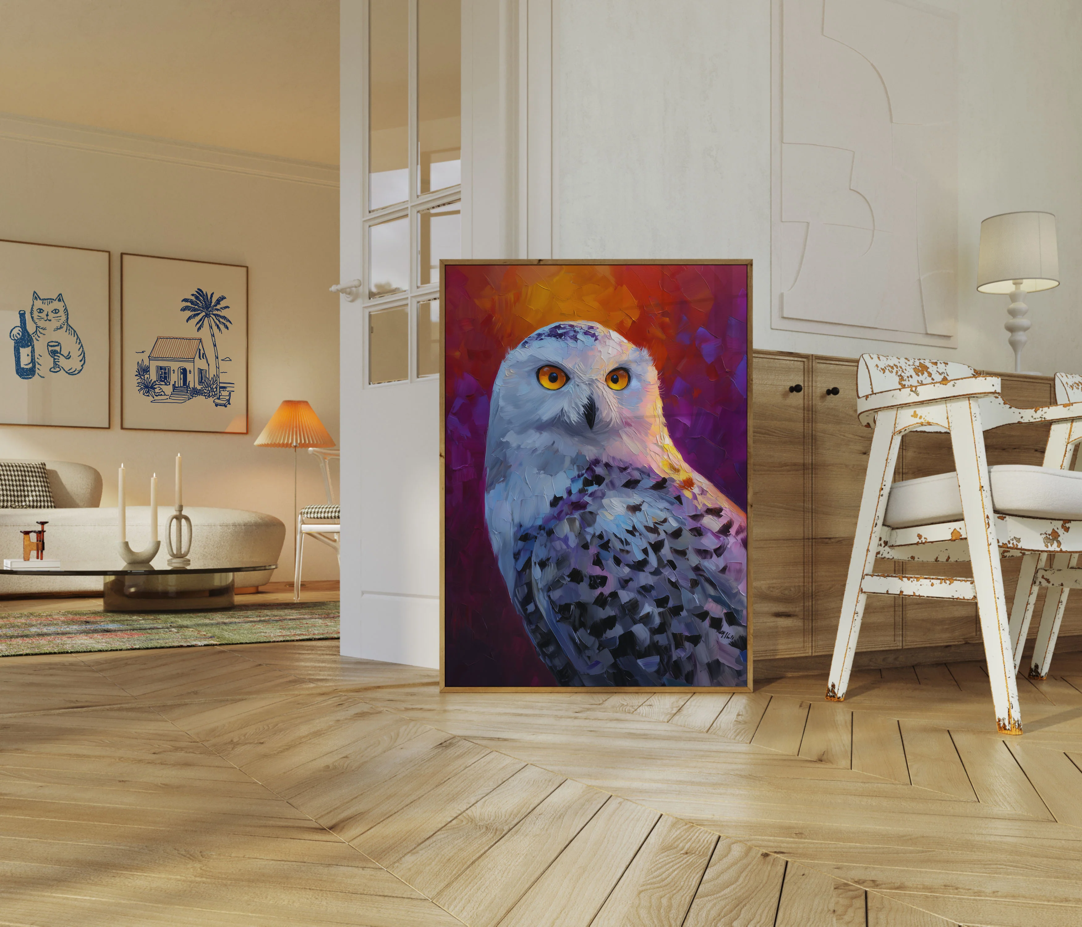 Mystical Snowy Owl Poster - Image 5